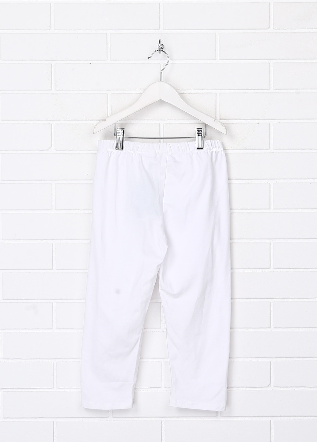 Белые кэжуал демисезонные брюки прямые Vertbaudet