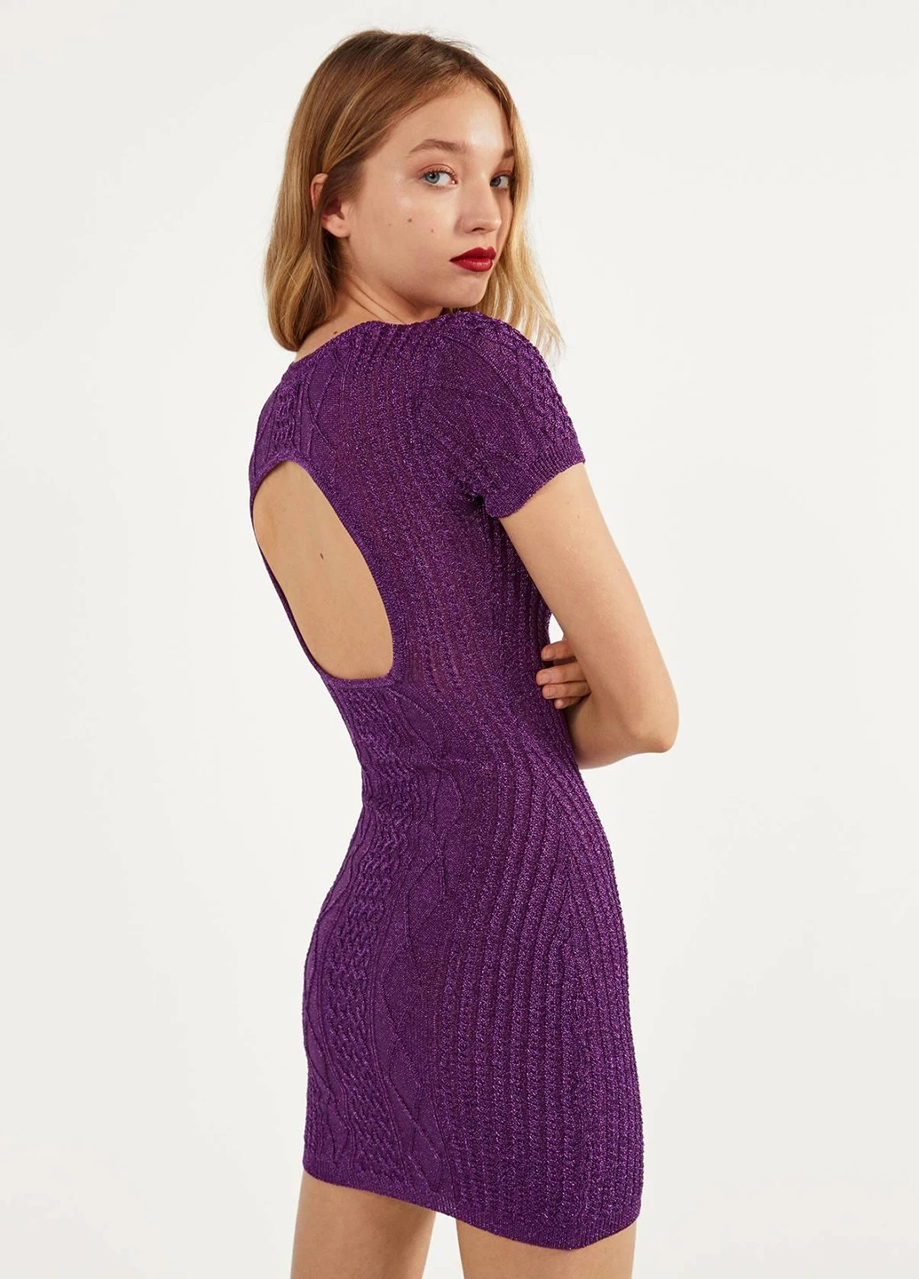 Бузкова сукня демісезон,фіолетовий, Bershka