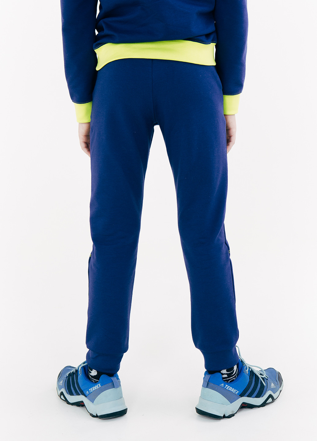 Синие спортивные демисезонные брюки со средней талией Смил