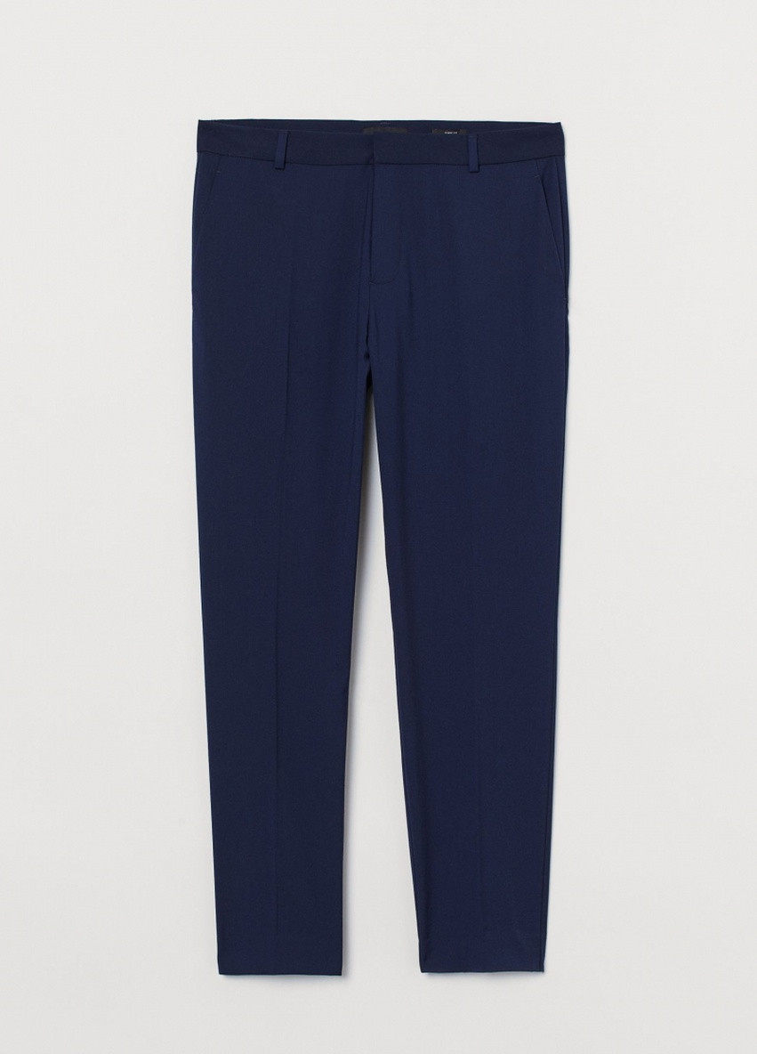 Синие демисезонные брюки H&M
