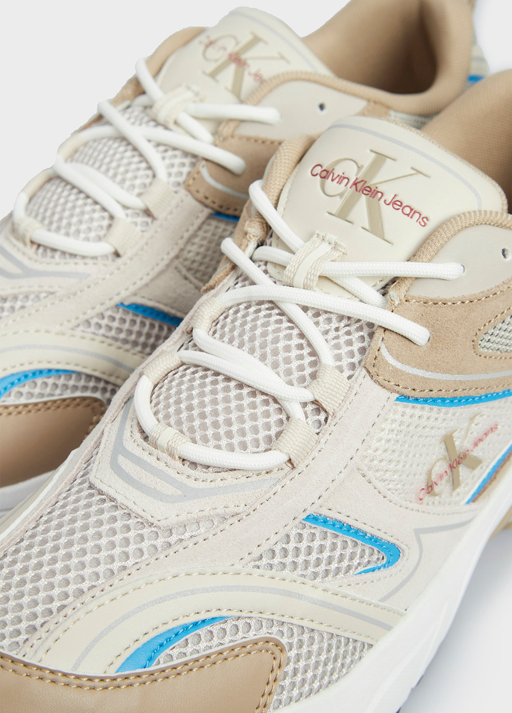 Бежевые всесезонные кроссовки Calvin Klein Jeans