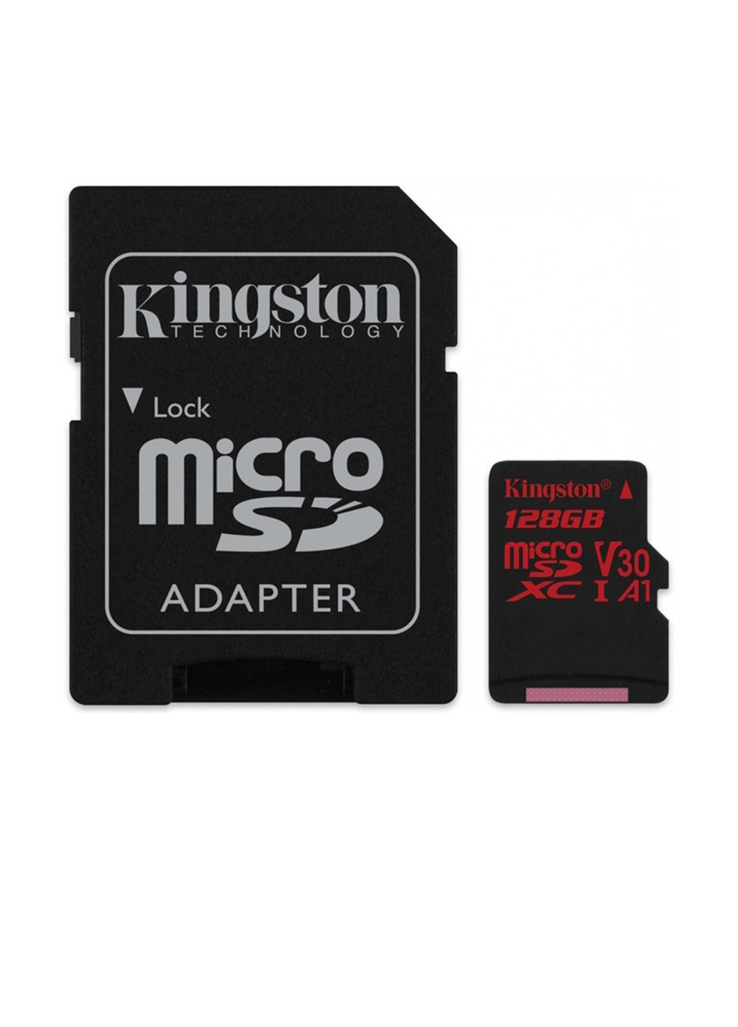 Карта пам'яті microSDXC 128GB C10 UHS-I U3 (R100 / W80MB / s) + SD-adapter (SDCR / 128GB) Kingston карта памяти kingston microsdxc 128gb c10 uhs-i u3 (r100/w80mb/s) + sd-adapter (sdcr/128gb) (135316922)