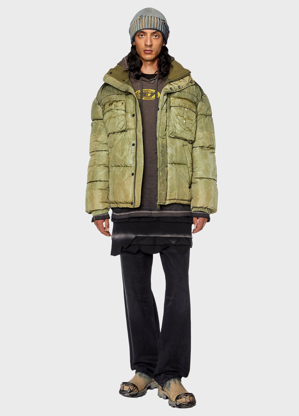 Зелена зимня куртка Diesel