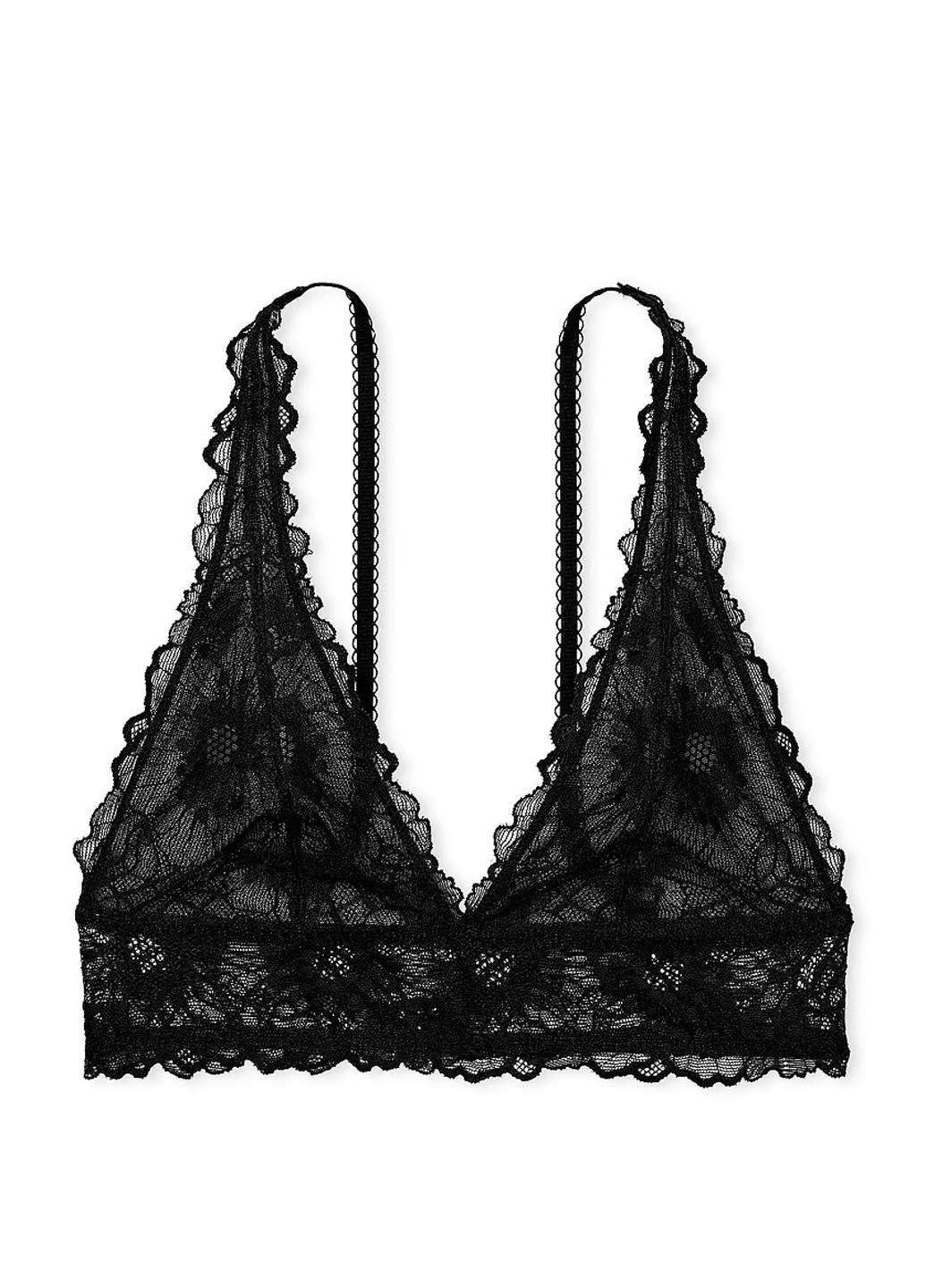 Чорний демісезонний комплект (бюстгальтер, трусики) Victoria's Secret