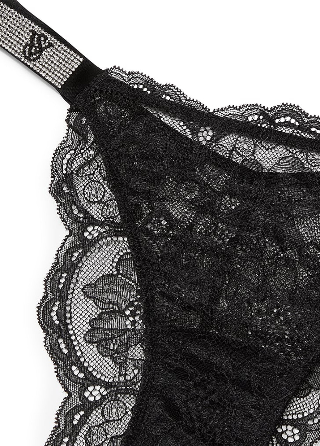 Чорний демісезонний комплект (бюстгальтер, трусики) Victoria's Secret