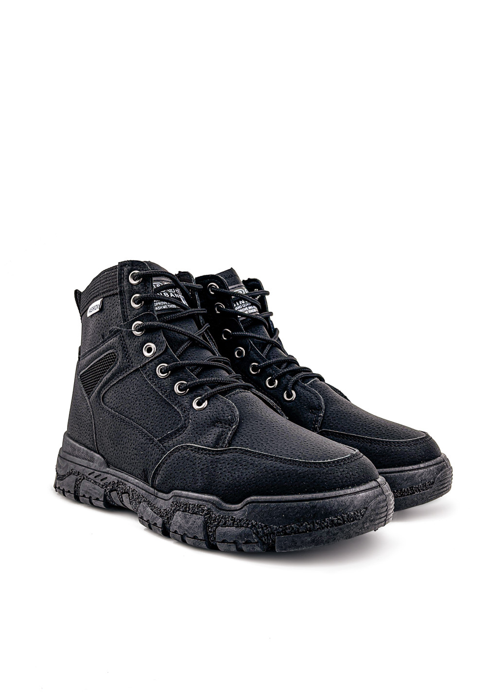 Зручні чоловічі черевики чорні нубуки на кожен день Fashion ботинки (252453305)