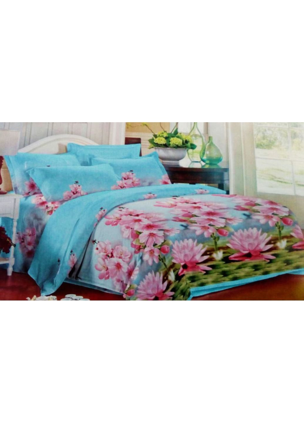 Комплект постельного белья от украинского производителя Polycotton Двуспальный 90902 Moda (253661779)