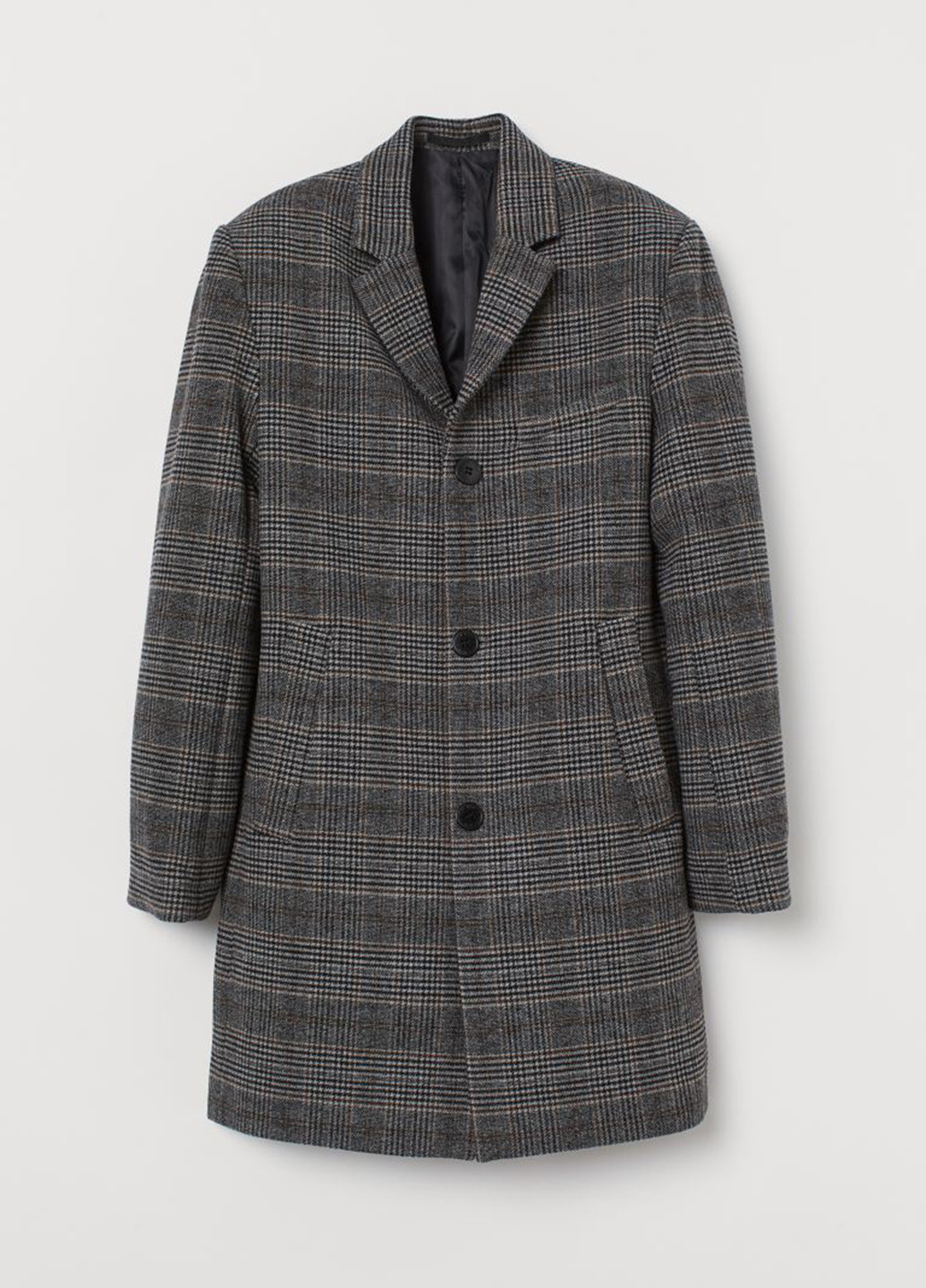 Комбинированное демисезонное Пальто однобортное H&M