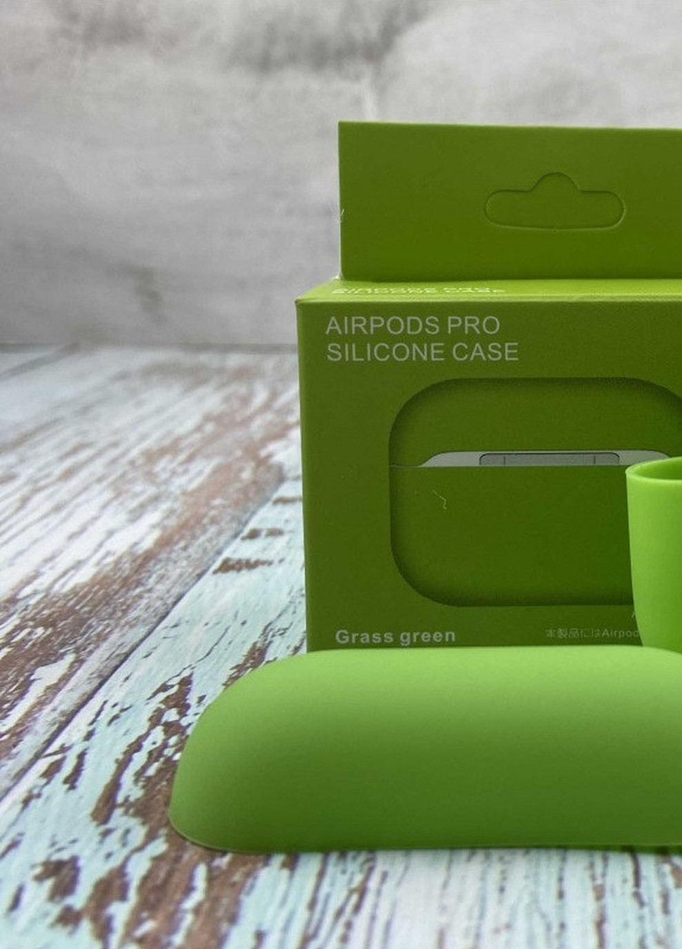 Силіконовий Чохол Для Навушників AirPods Pro Green No Brand (254025427)