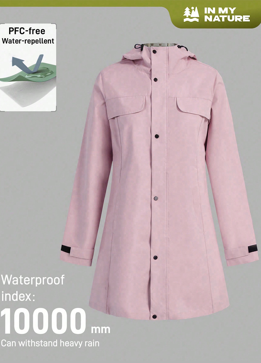 Розовая демисезонная куртка SHEIN