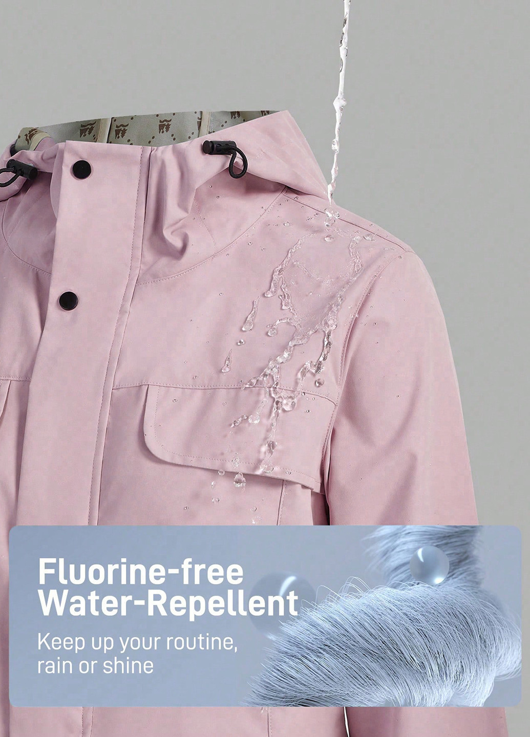 Розовая демисезонная куртка SHEIN