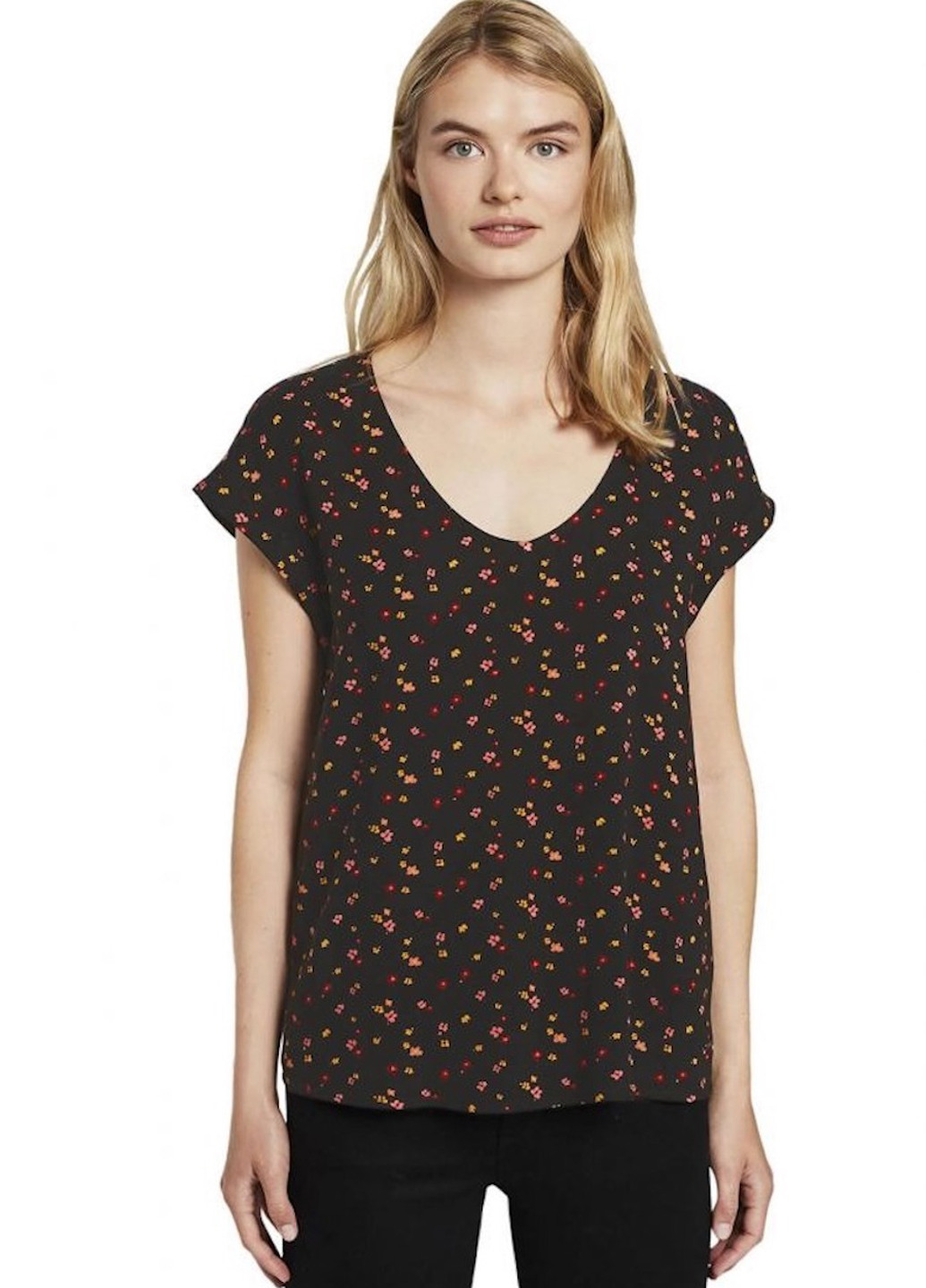 Чёрная блуза Tom Tailor