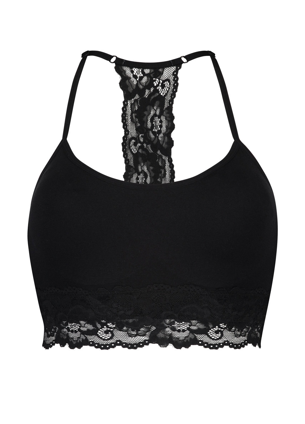 Чорний топ бюстгальтер Hunkemoller без кісточок поліамід