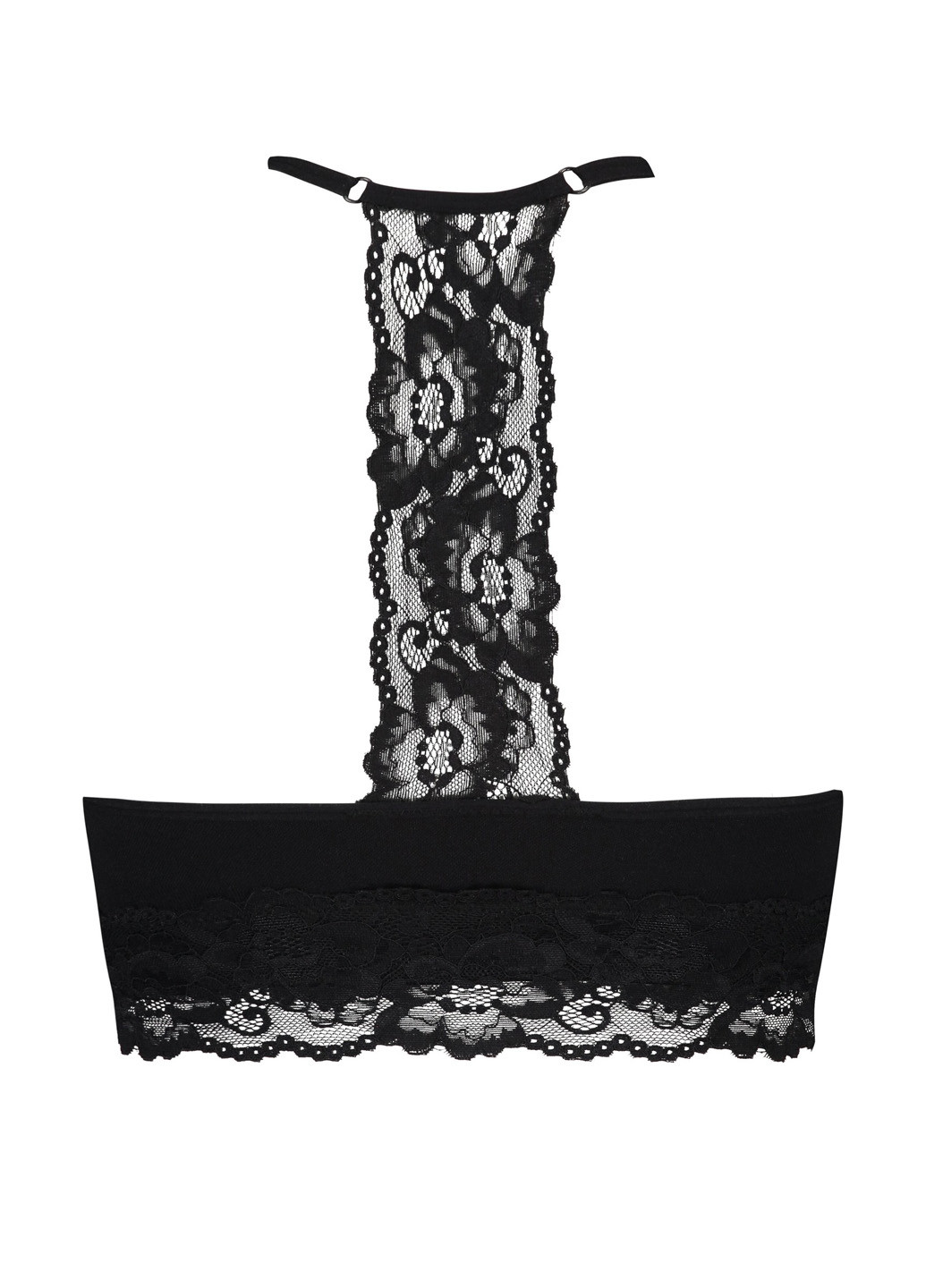 Чорний топ бюстгальтер Hunkemoller без кісточок поліамід