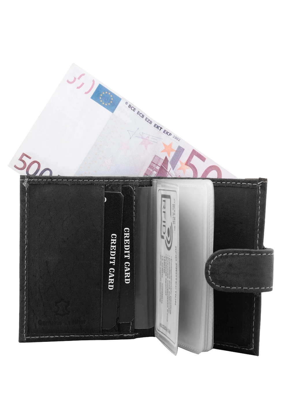 Чоловіча шкіряна візитниця 8х9,5х1,5 см DNK Leather (255710527)