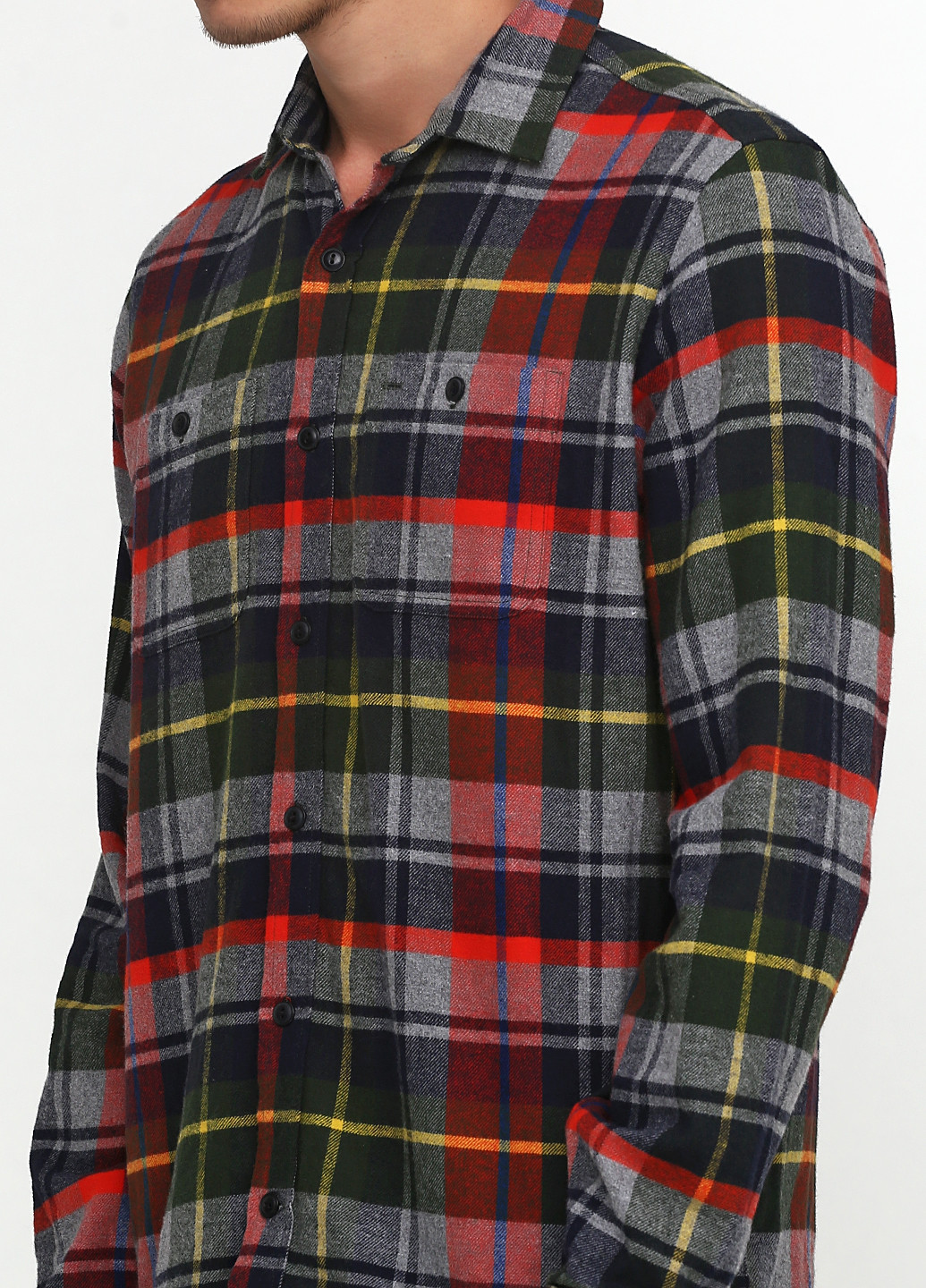 Цветная кэжуал рубашка в клетку Gap с длинным рукавом