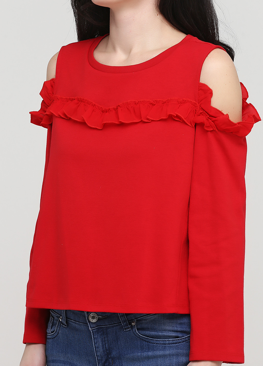 Червона демісезонна блуза Only