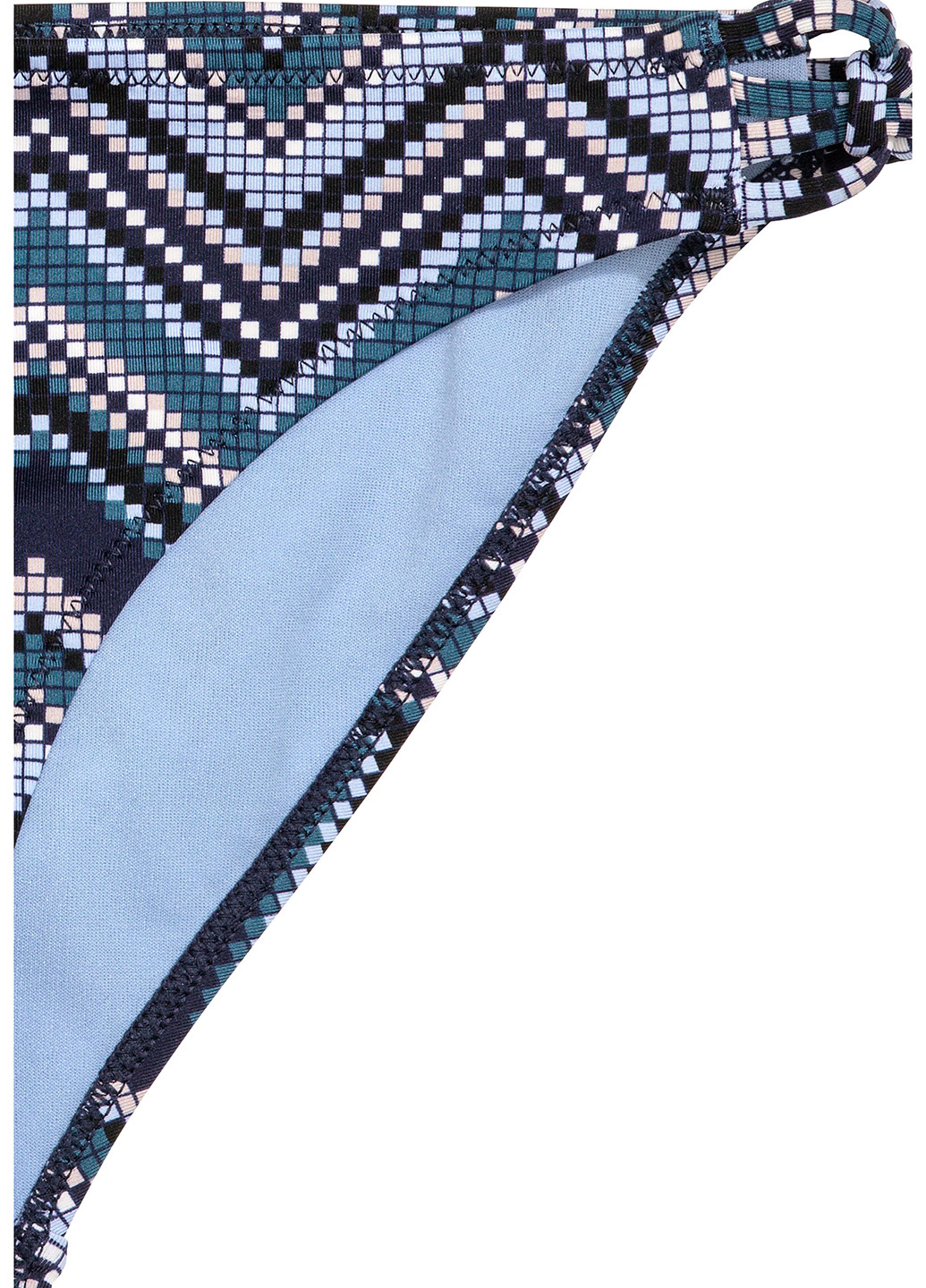 Темно-синие купальные трусики с геометрическим узором H&M