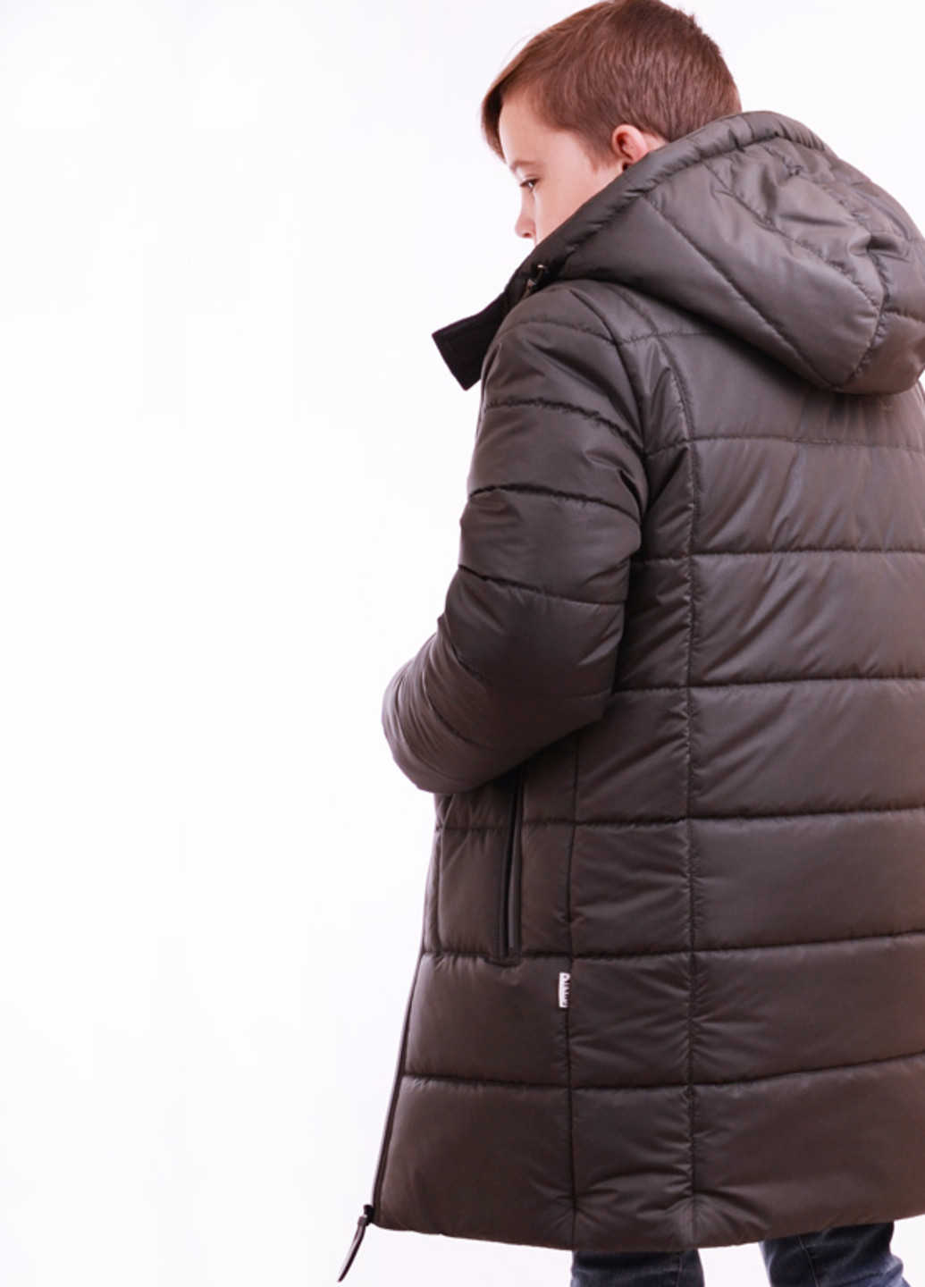 Оливковая (хаки) зимняя зимняя куртка-пальто p38 Luxik Стеганное пальто
