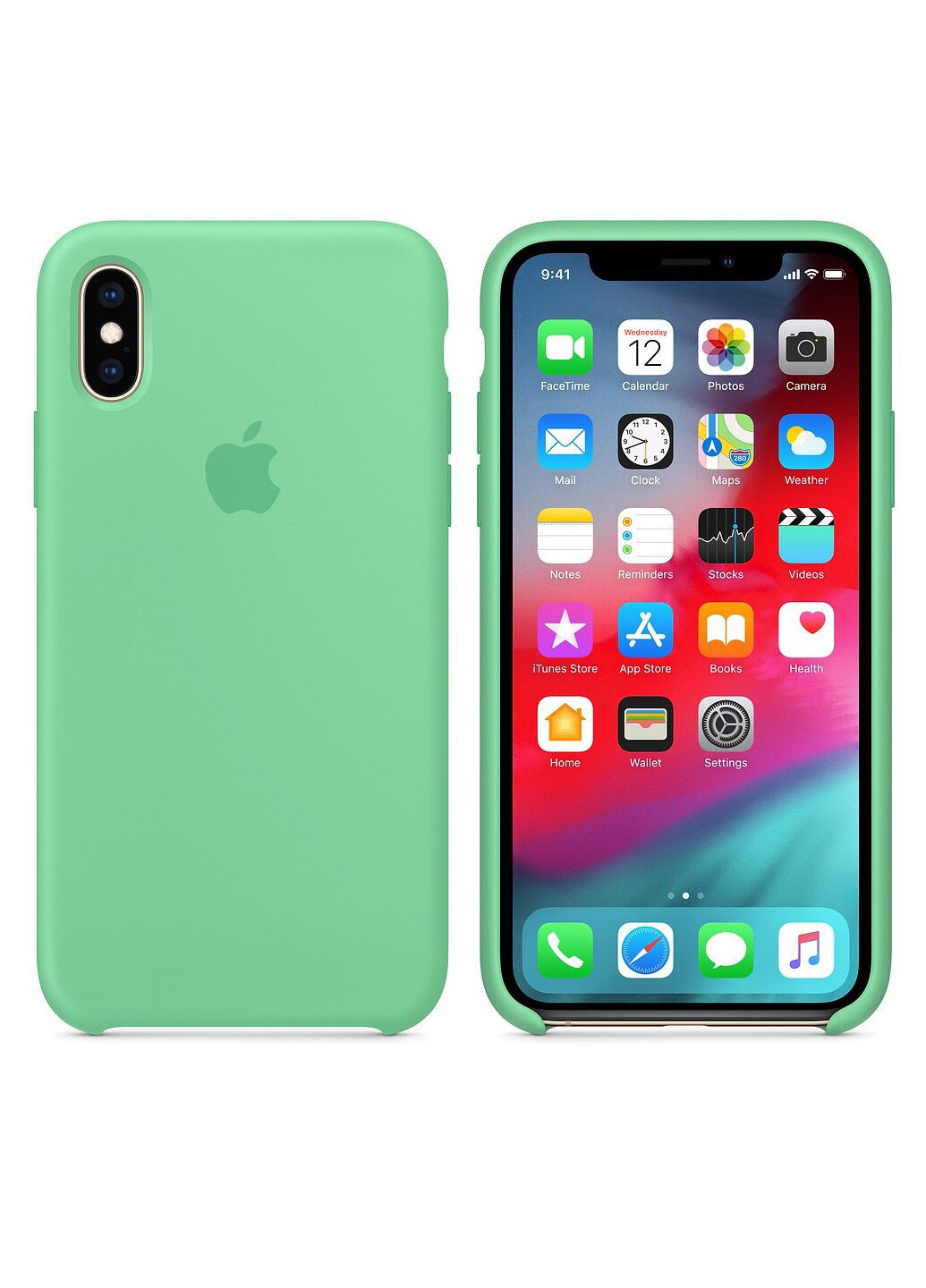 Чехол Silicone case for iPhone Xs Max Spearmint Apple (220821805)