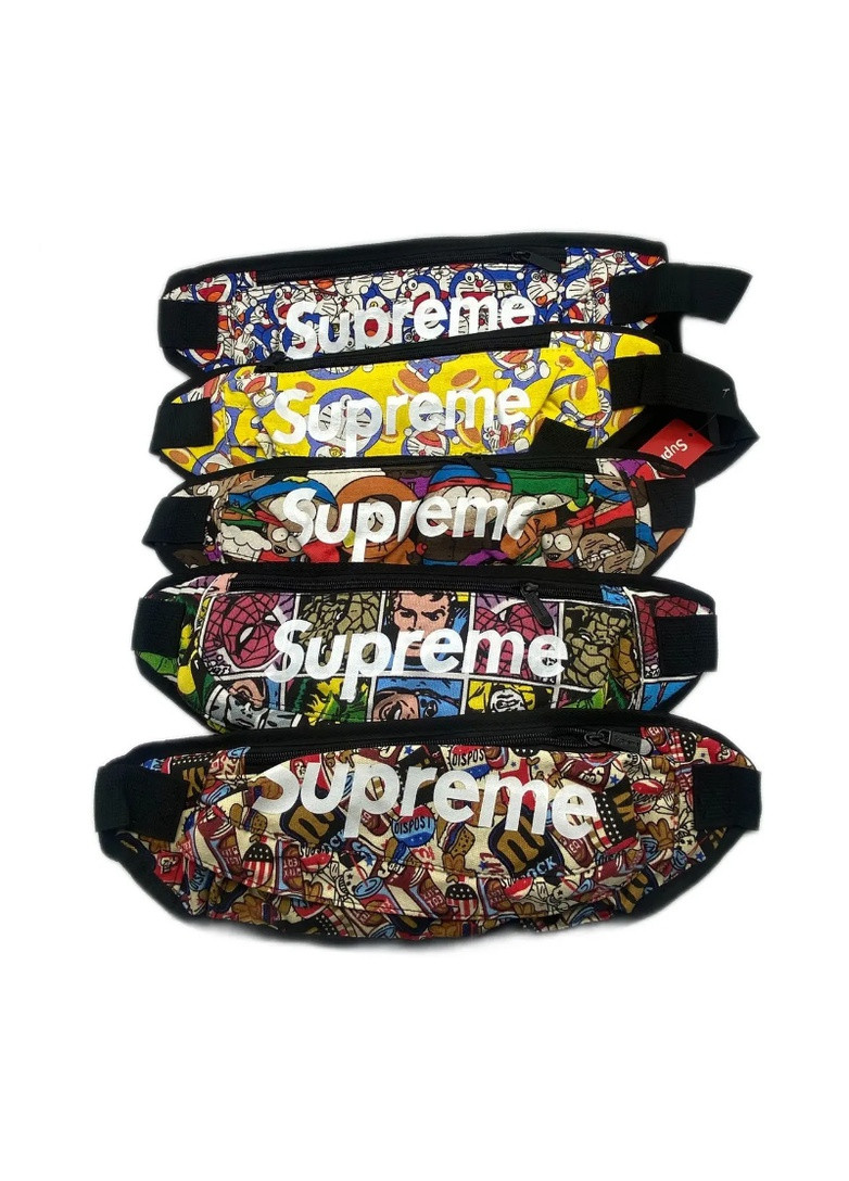 Бананка поясная сумка летняя мужская женская детская суприм supreme коричневая No Brand (253022940)