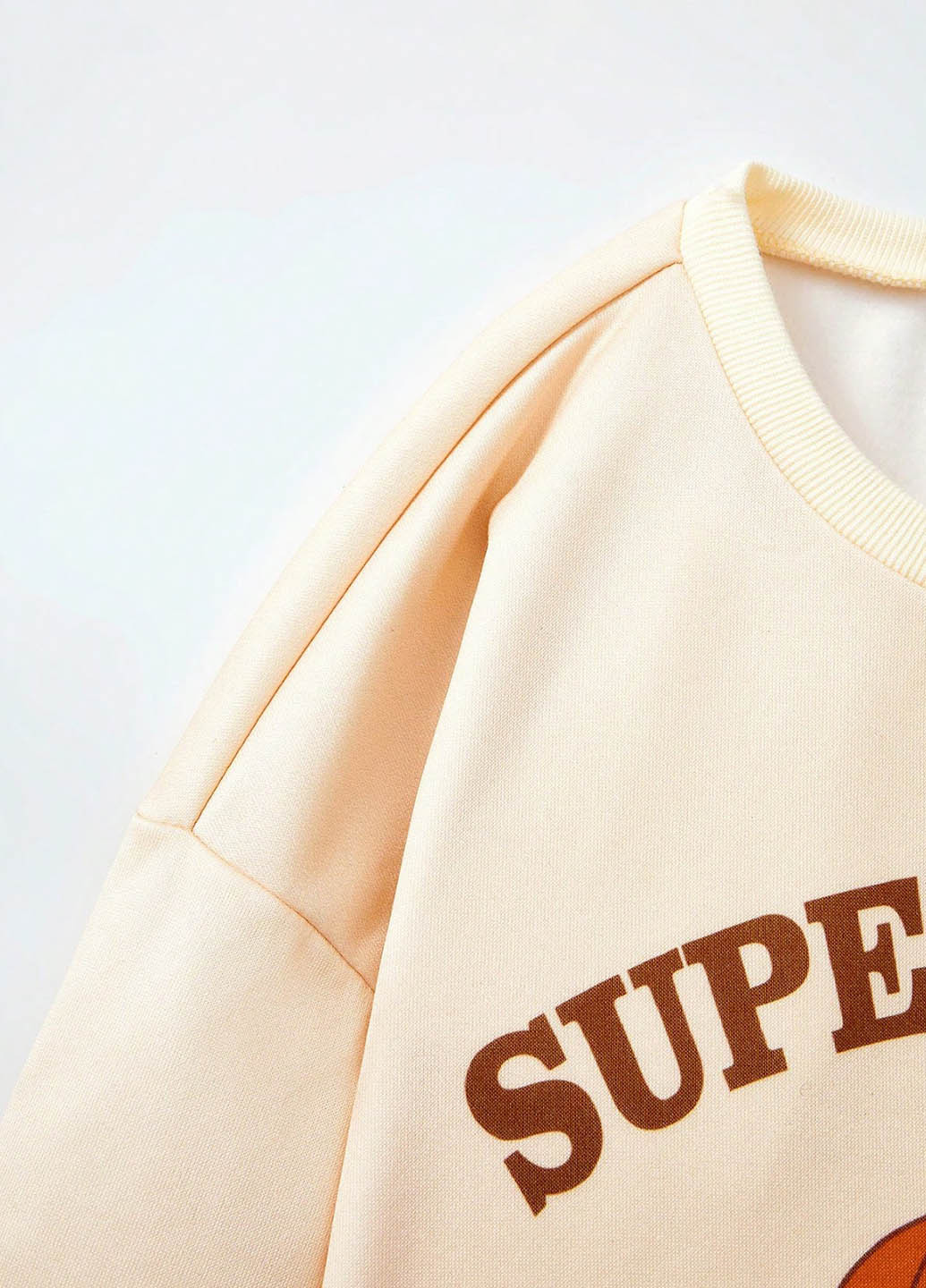 SHEIN свитшот рисунок пудровый кэжуал полиэстер