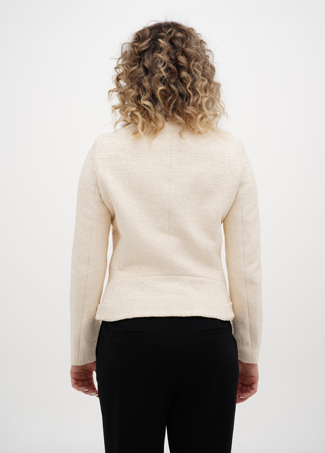 Кремова демісезонна куртка косуха H&M