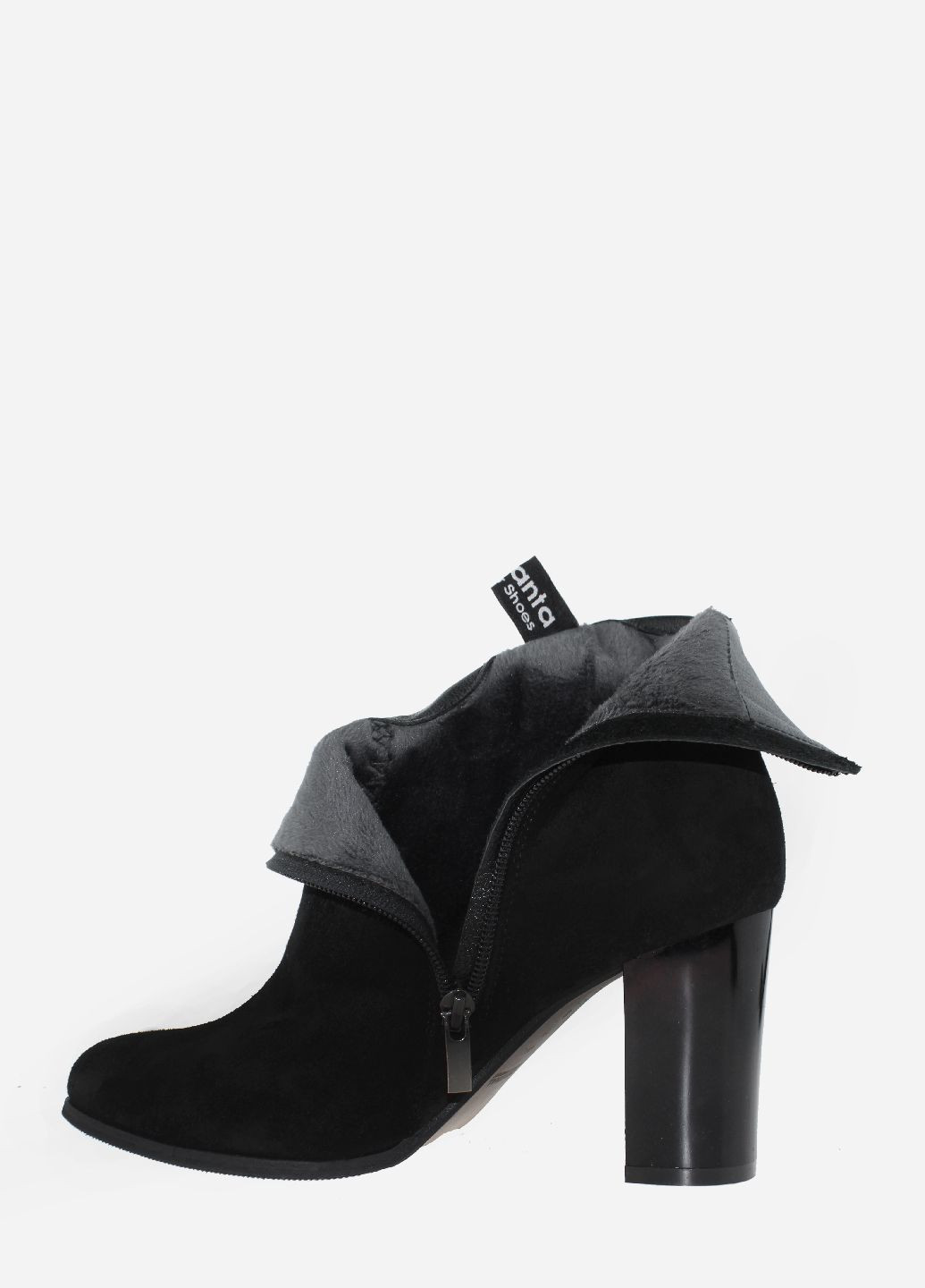 Осенние ботинки rm217-11 черный Maranta из натуральной замши