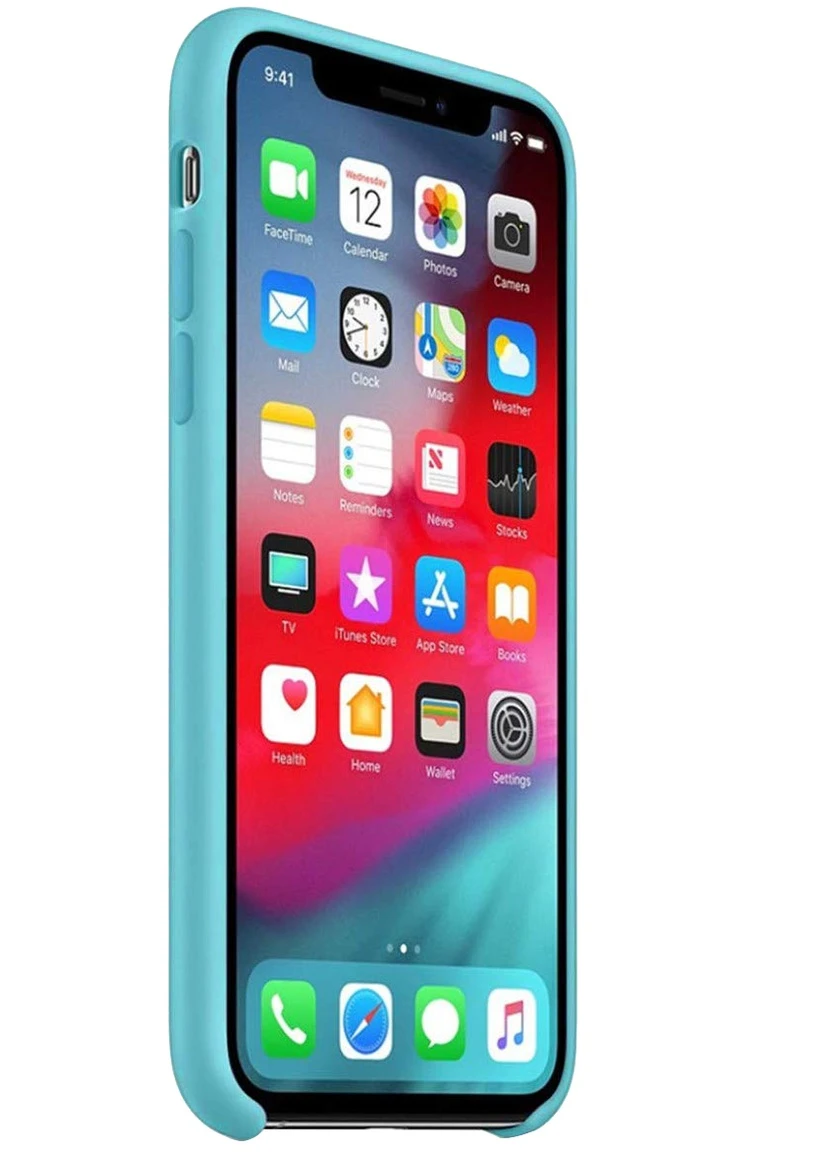 Чохол Silicone Case without Logo (AA) для Apple iPhone XS Max (6.5 ') Бірюзовий / Ice Blue (is_00000032492_1) Epik (229724918)