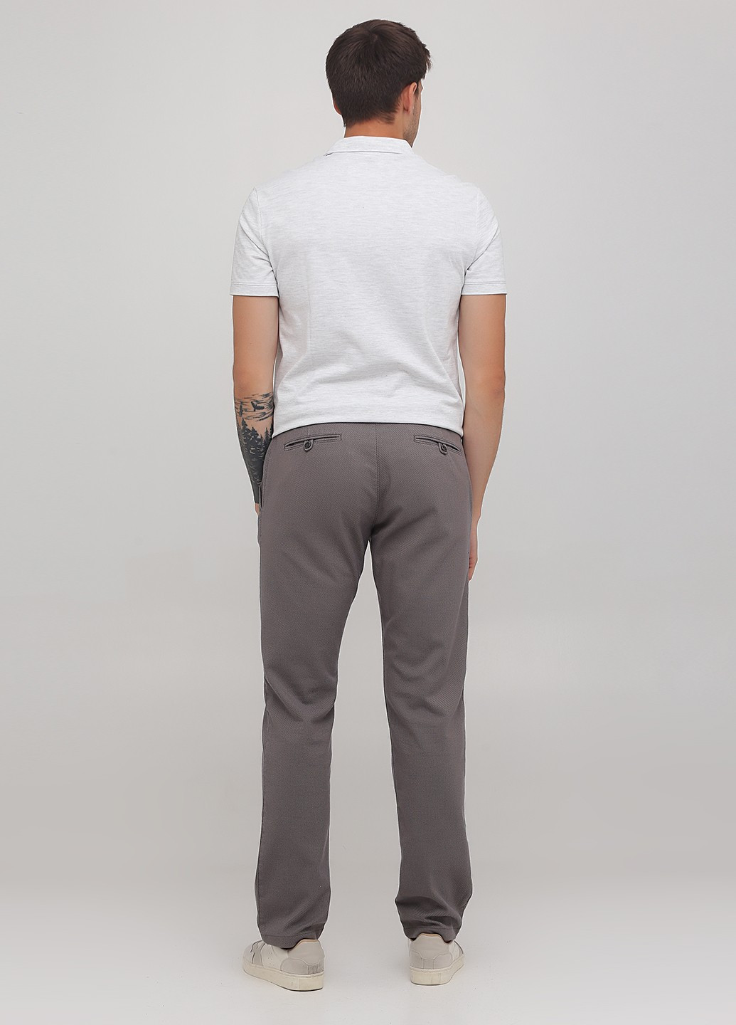 Серо-коричневые кэжуал демисезонные прямые брюки Lagrand