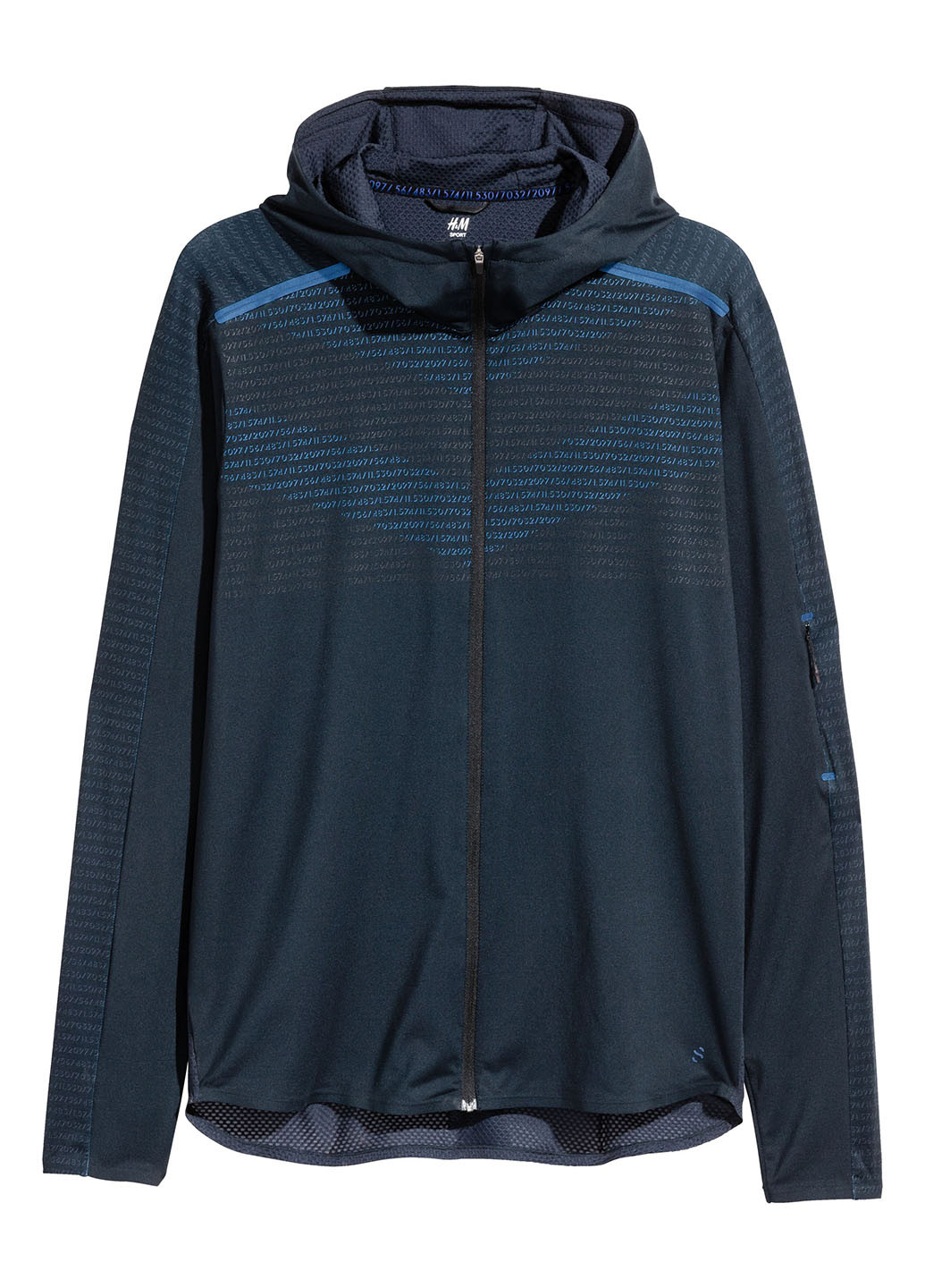 Темно-синяя демисезонная куртка H&M SPORT