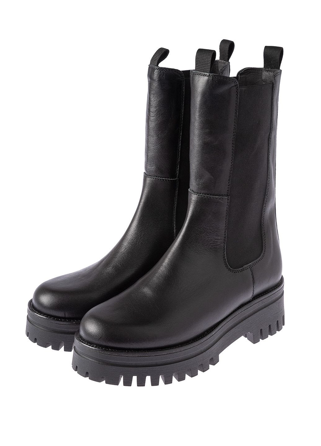 Черные осенние полусапоги KANNA