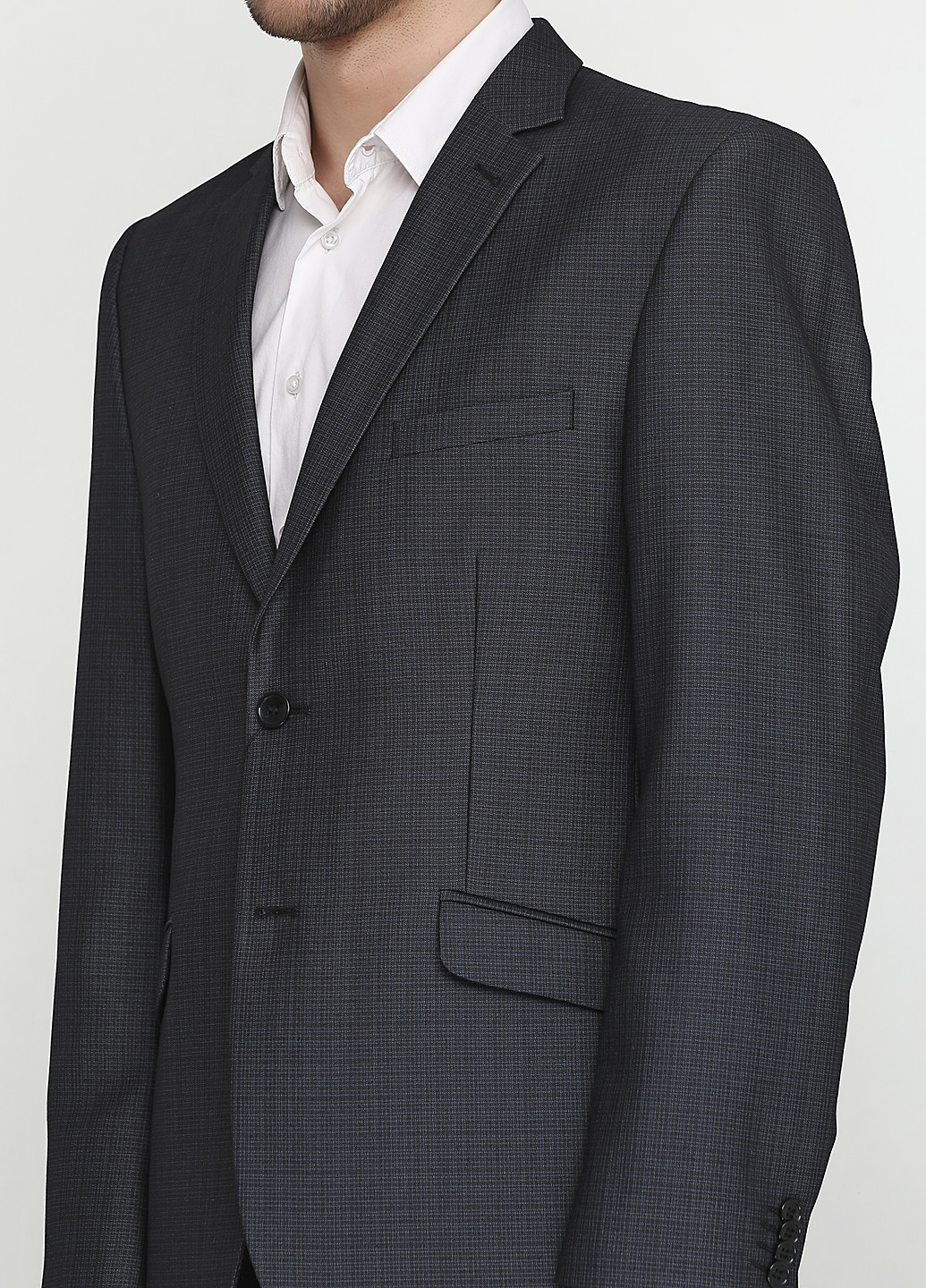 Грифельно-сірий демісезонний костюм (піджак, брюки) брючний Galant