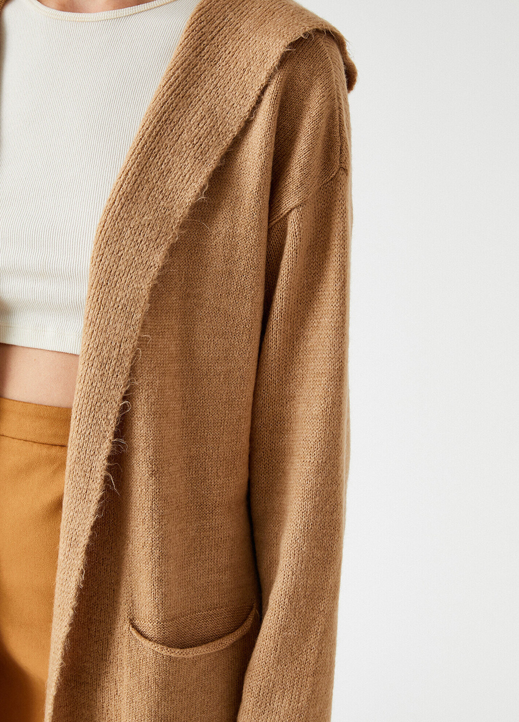 Бежевый демисезонный кардиган KOTON