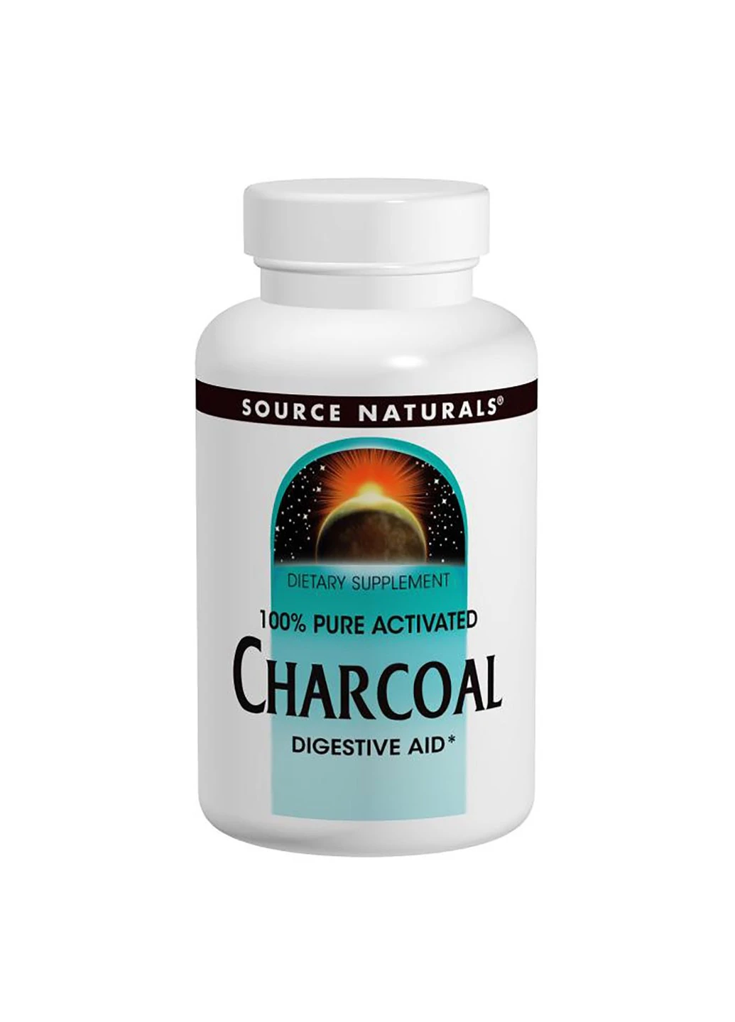 Уголь 260мг,, 200 капсул Source Naturals (255407671)