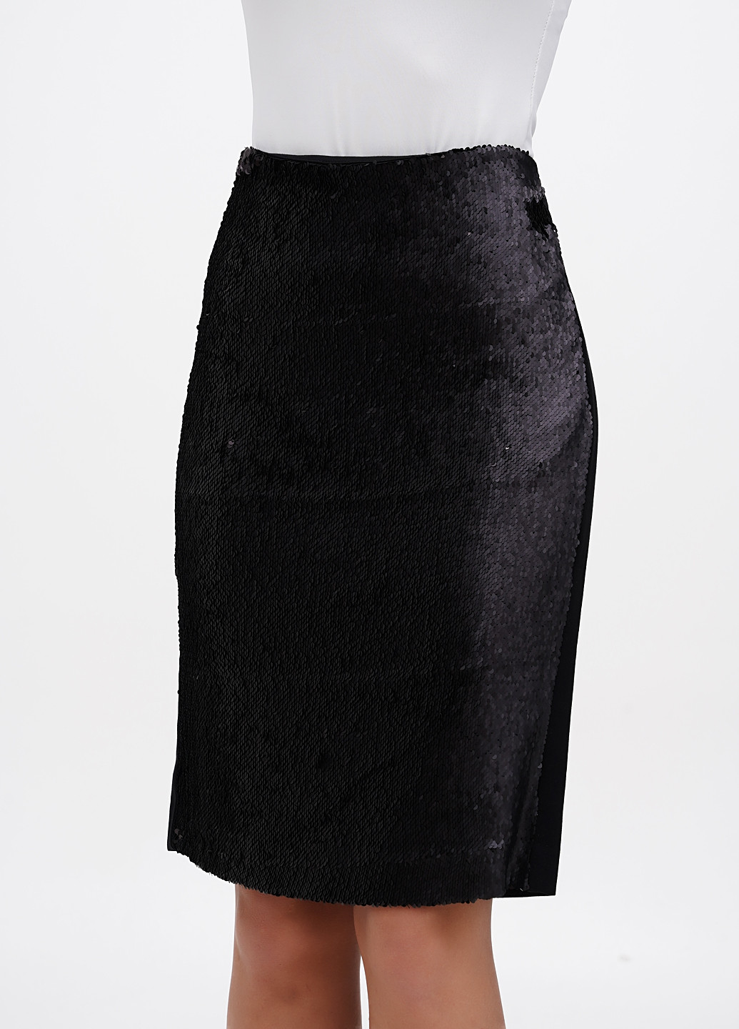 Черная кэжуал однотонная юбка Karl Lagerfeld карандаш