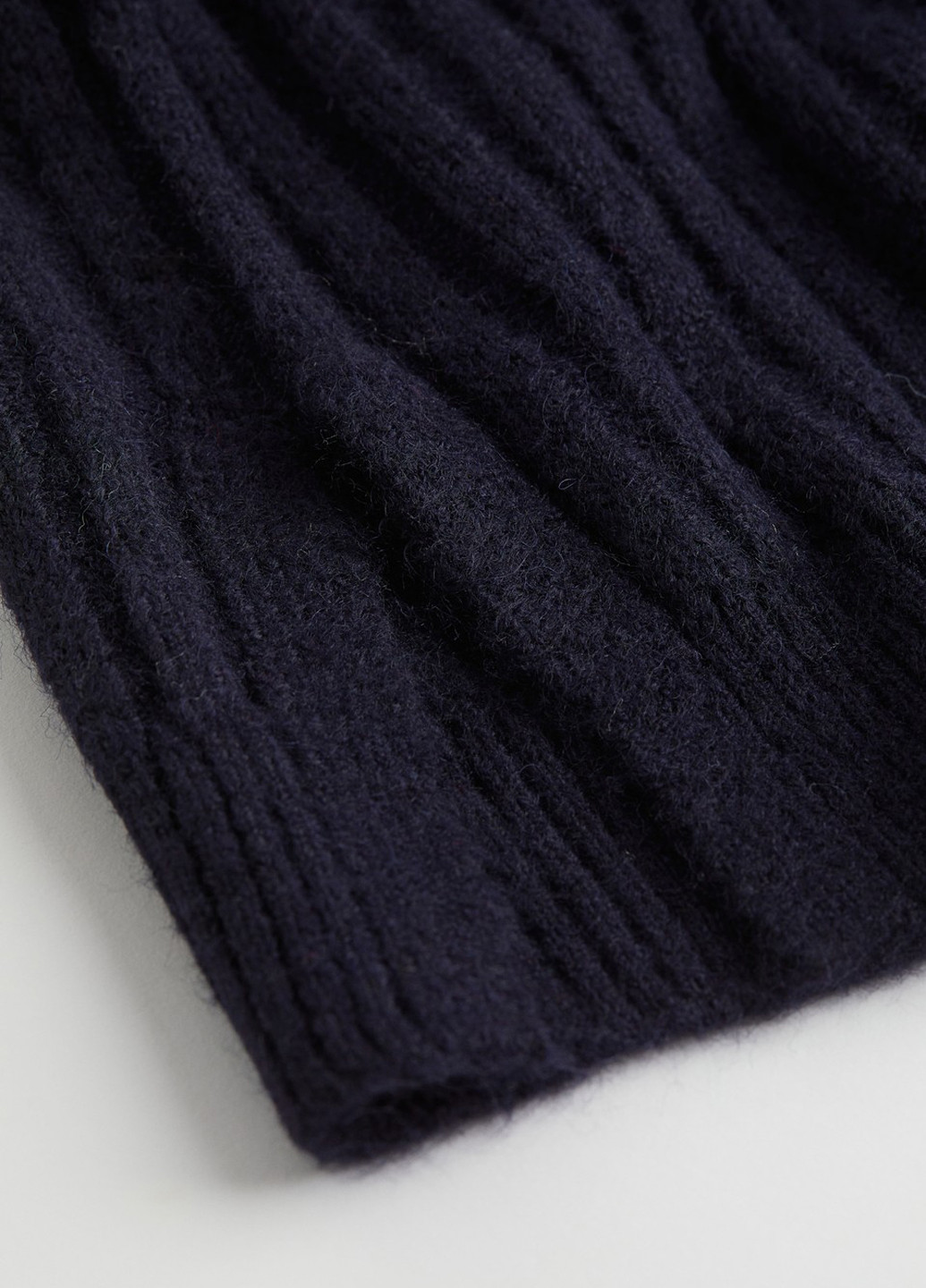 Темно-синій зимовий светр H&M