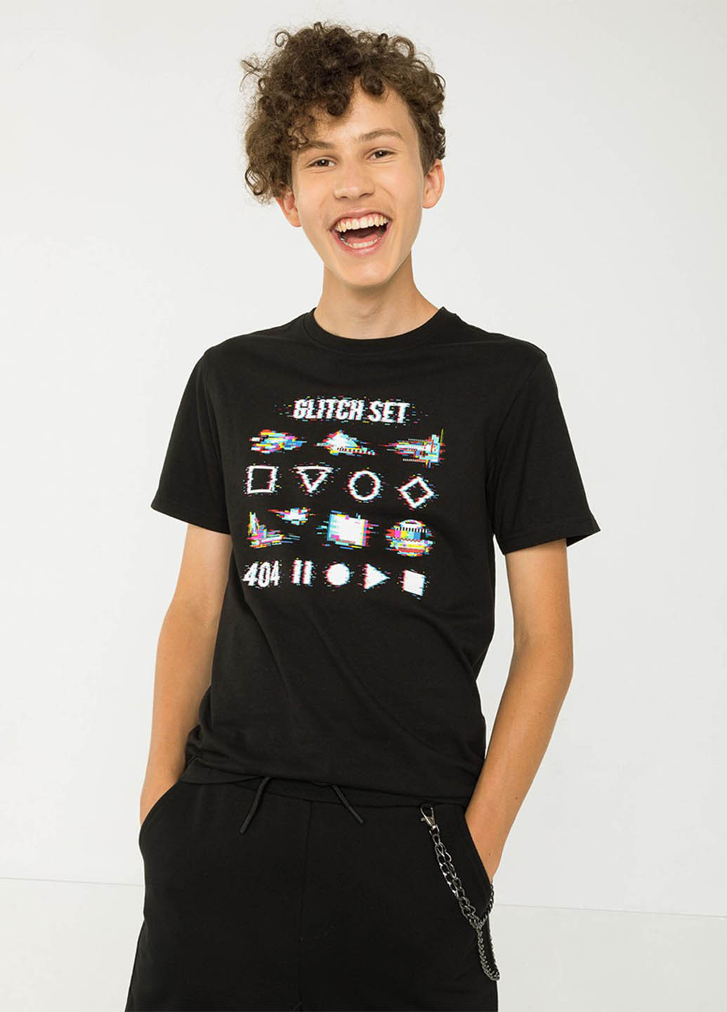 Чорна літня футболка Reporter Young