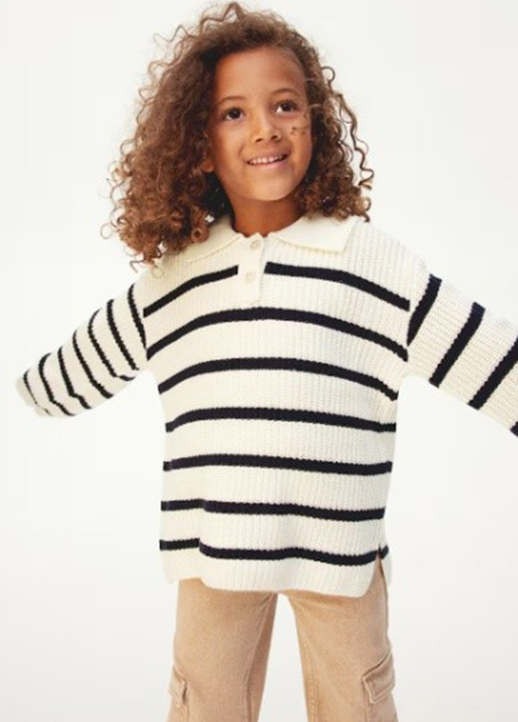 Молочний демісезонний светр H&M