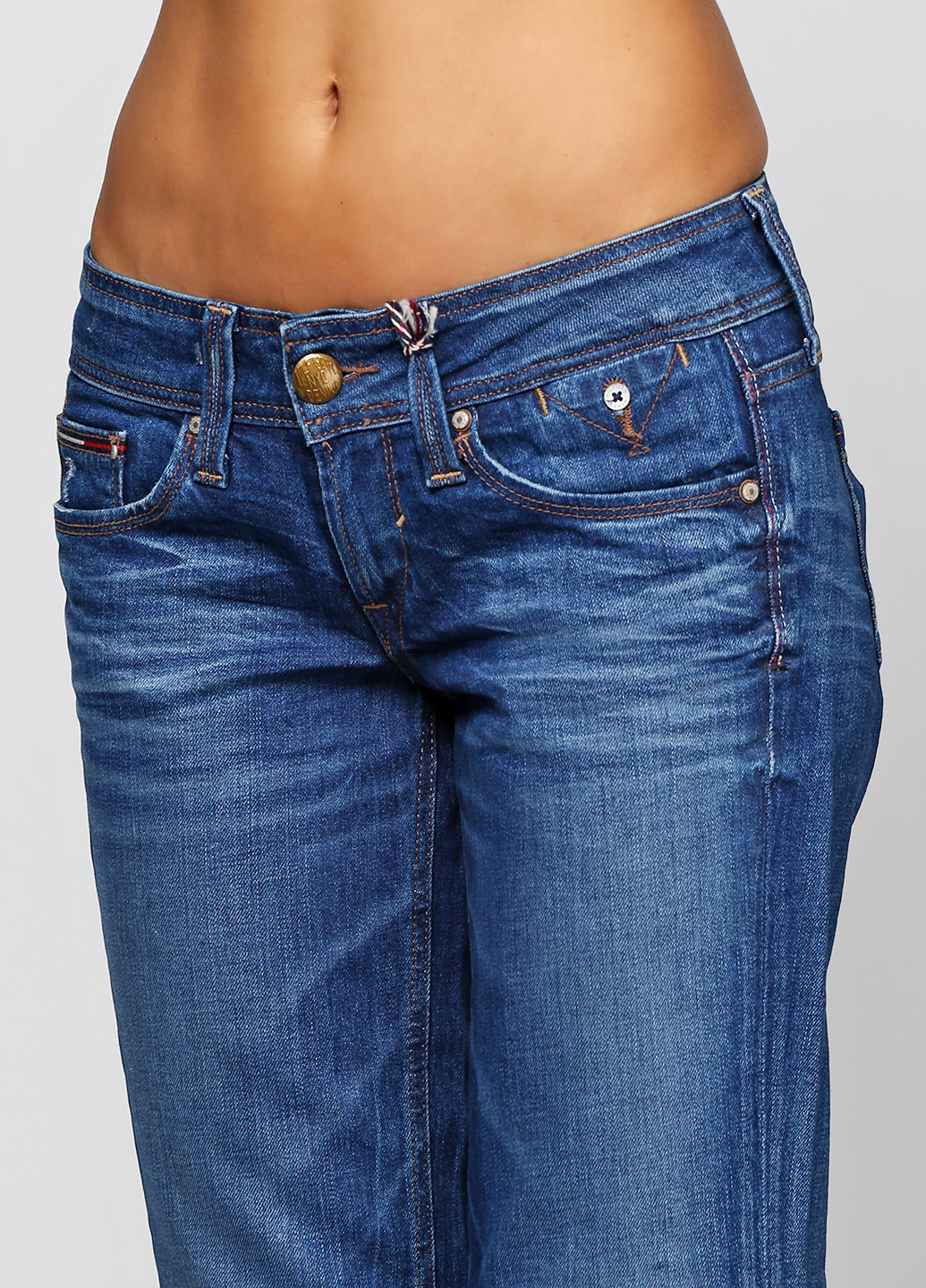 Синие демисезонные клеш джинсы Tommy Hilfiger