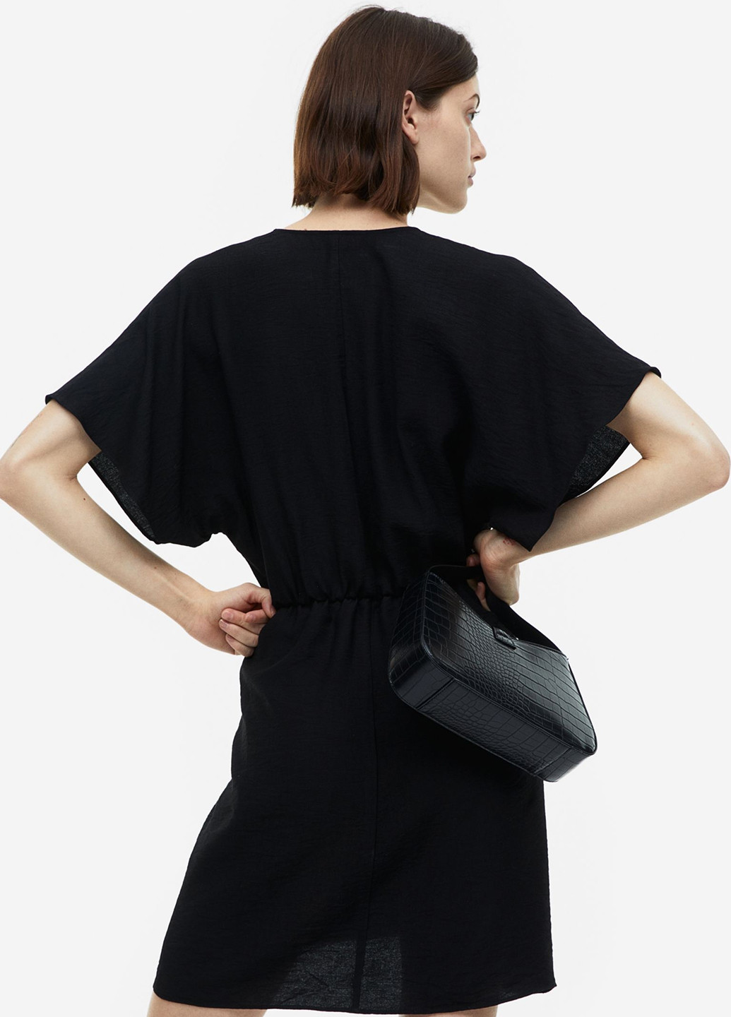 Чорна кежуал сукня H&M однотонна