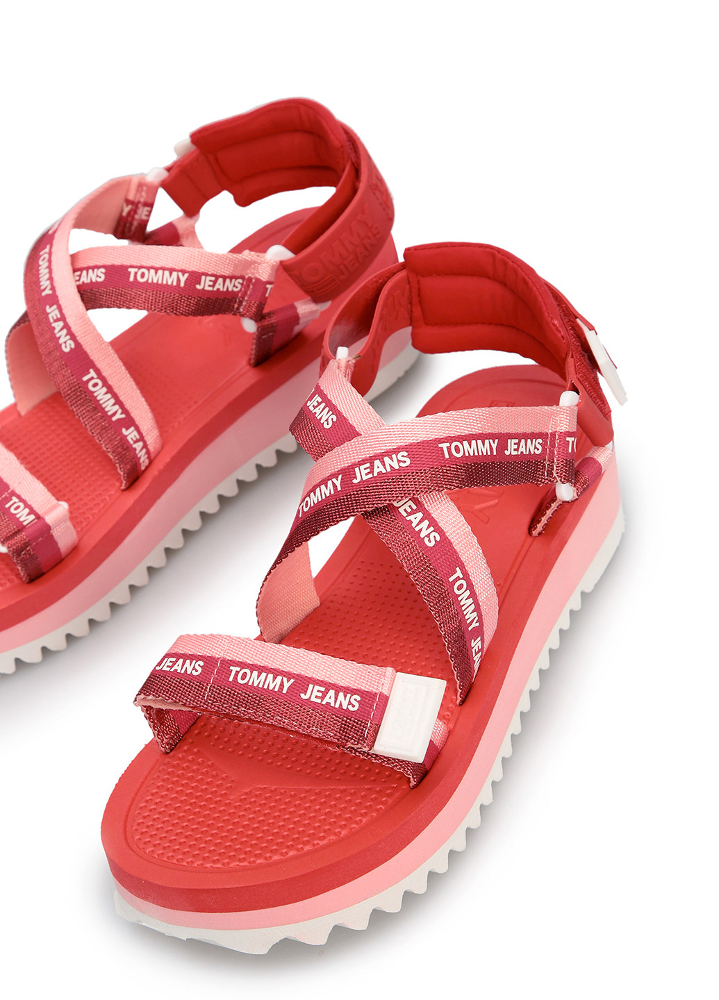 Сандалії Tommy Hilfiger логотип рожева кежуал