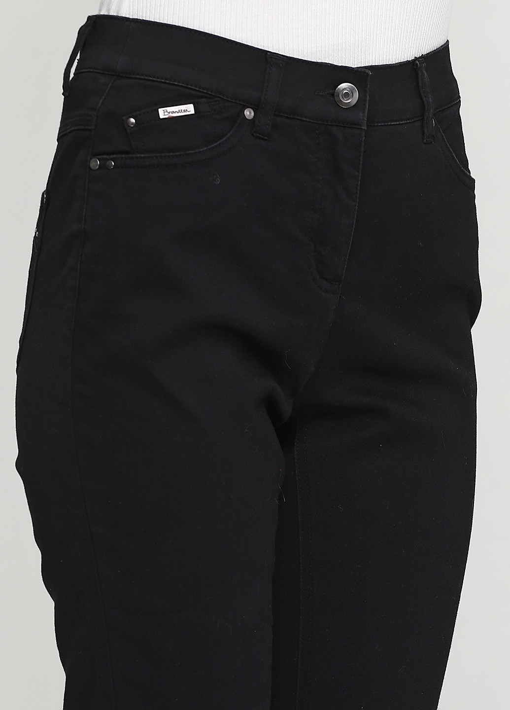 Черные кэжуал демисезонные зауженные брюки Brandtex Collection