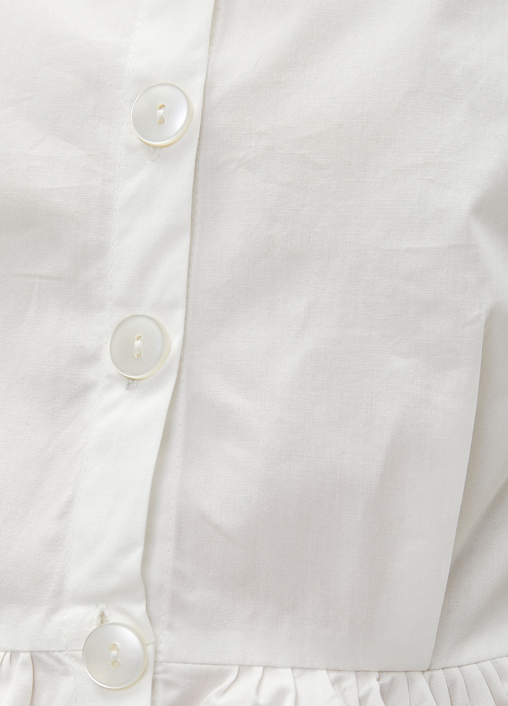 Белая блуза с баской KOTON