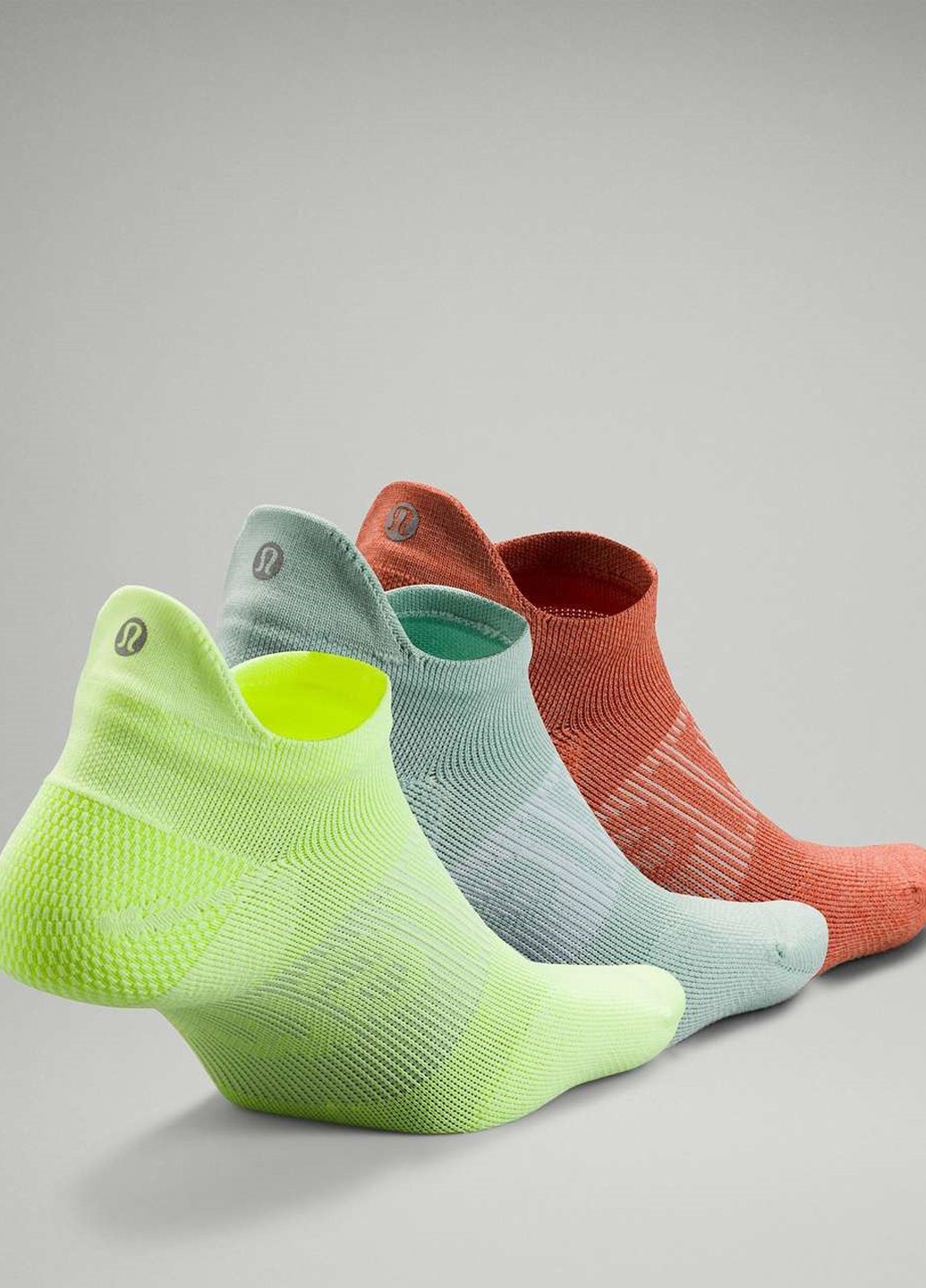 Комбинированные носки (3 пары) Lululemon Athletica логотипы (348077184)
