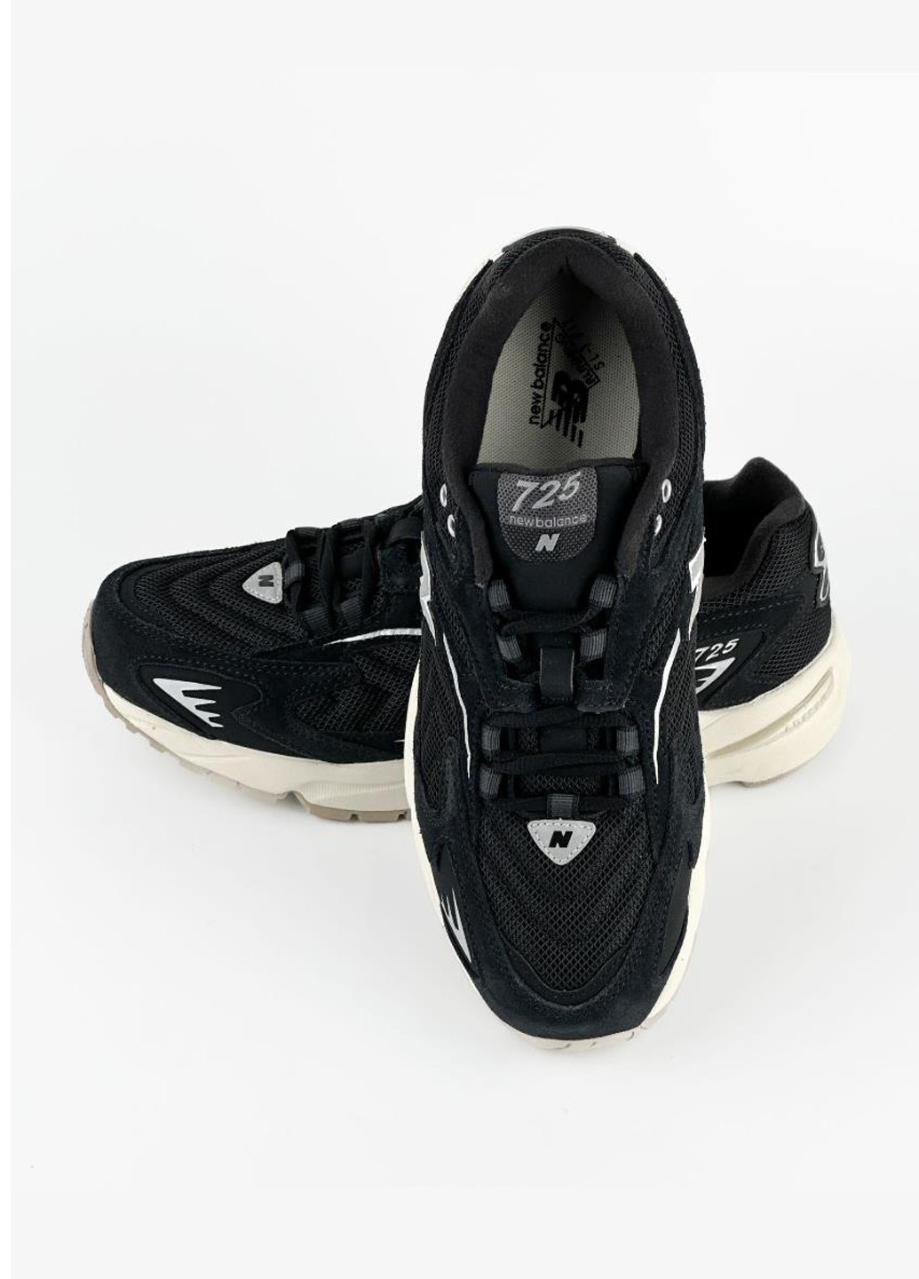 Черные демисезонные кроссовки ml725bb New Balance 725