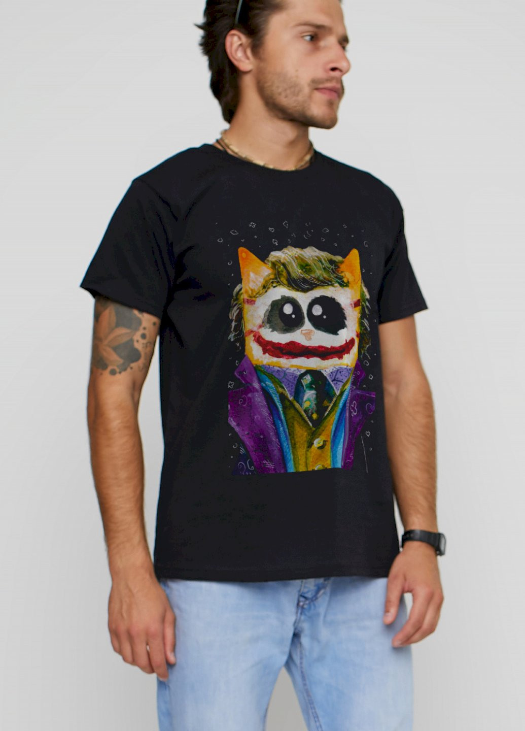 Чорна футболка чоловіча YAPPI