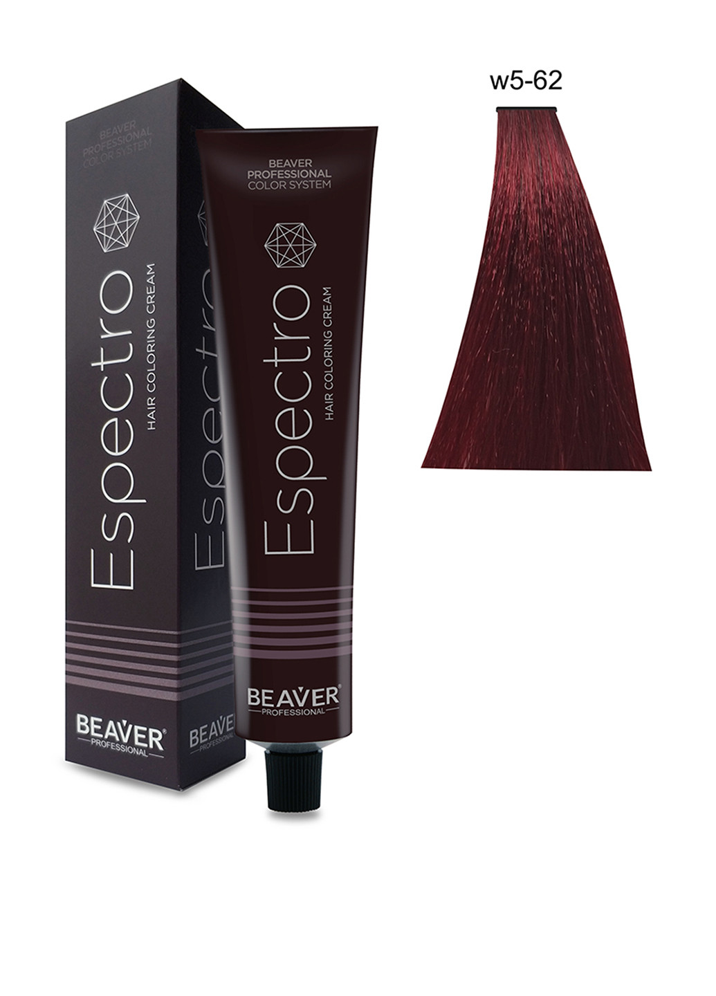 W5-62, крем-фарба перманентна для волосся світлий коричневий фіолетовий, 100 мл Beaver Professional (44301453)