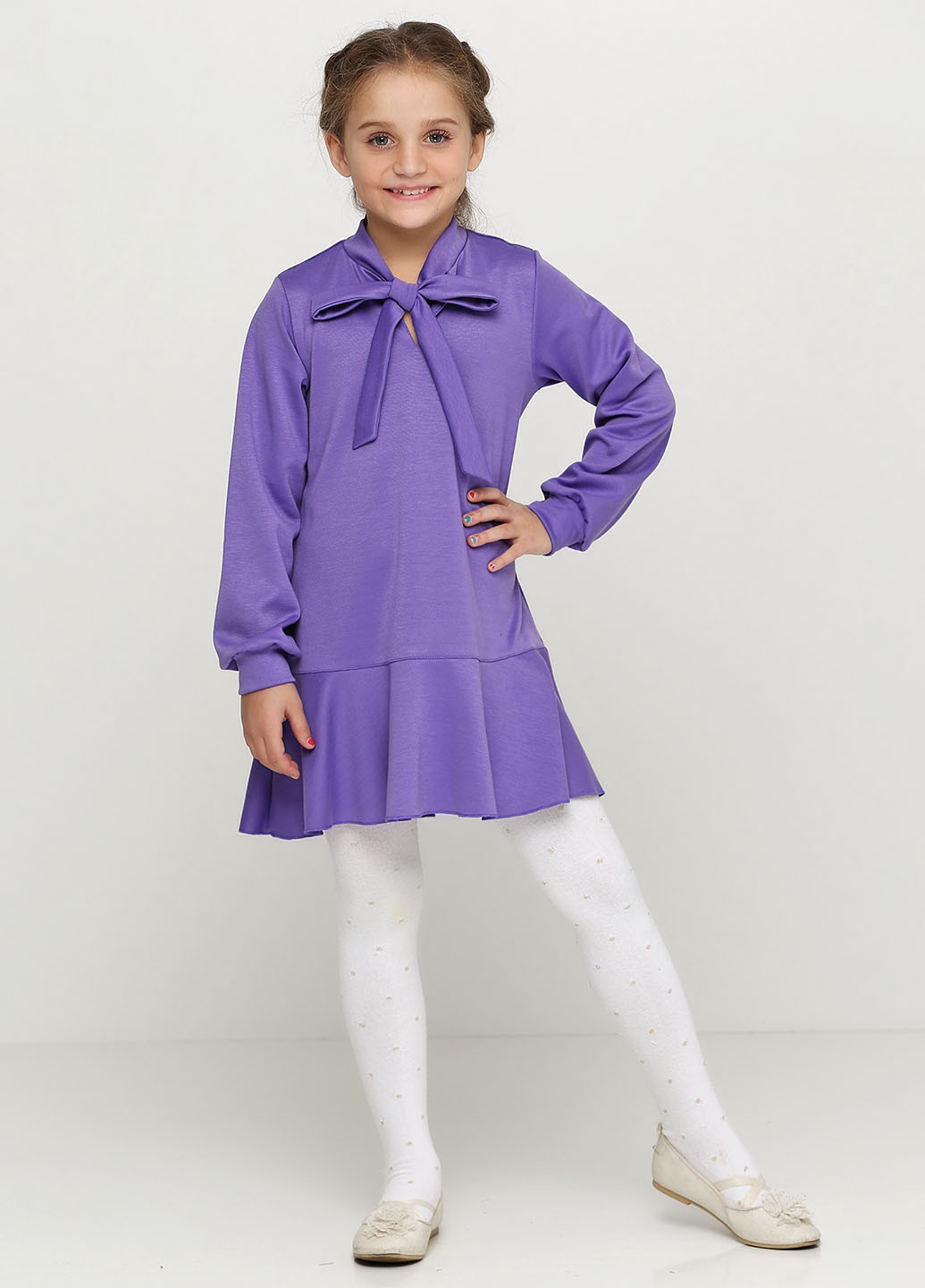 Фиолетовое кэжуал платье Top Hat Kids однотонное