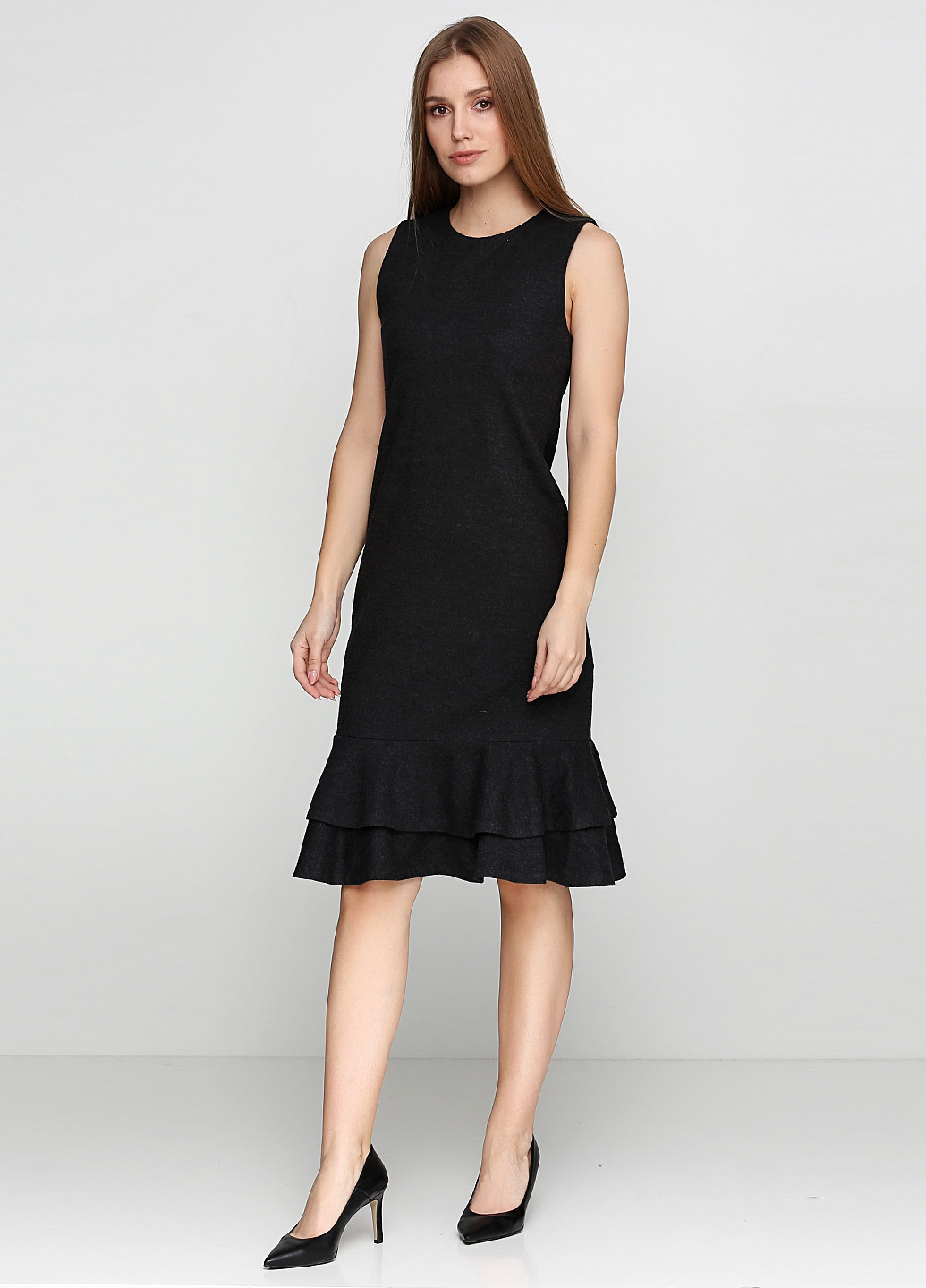 Темно-сіра кежуал сукня Ralph Lauren однотонна